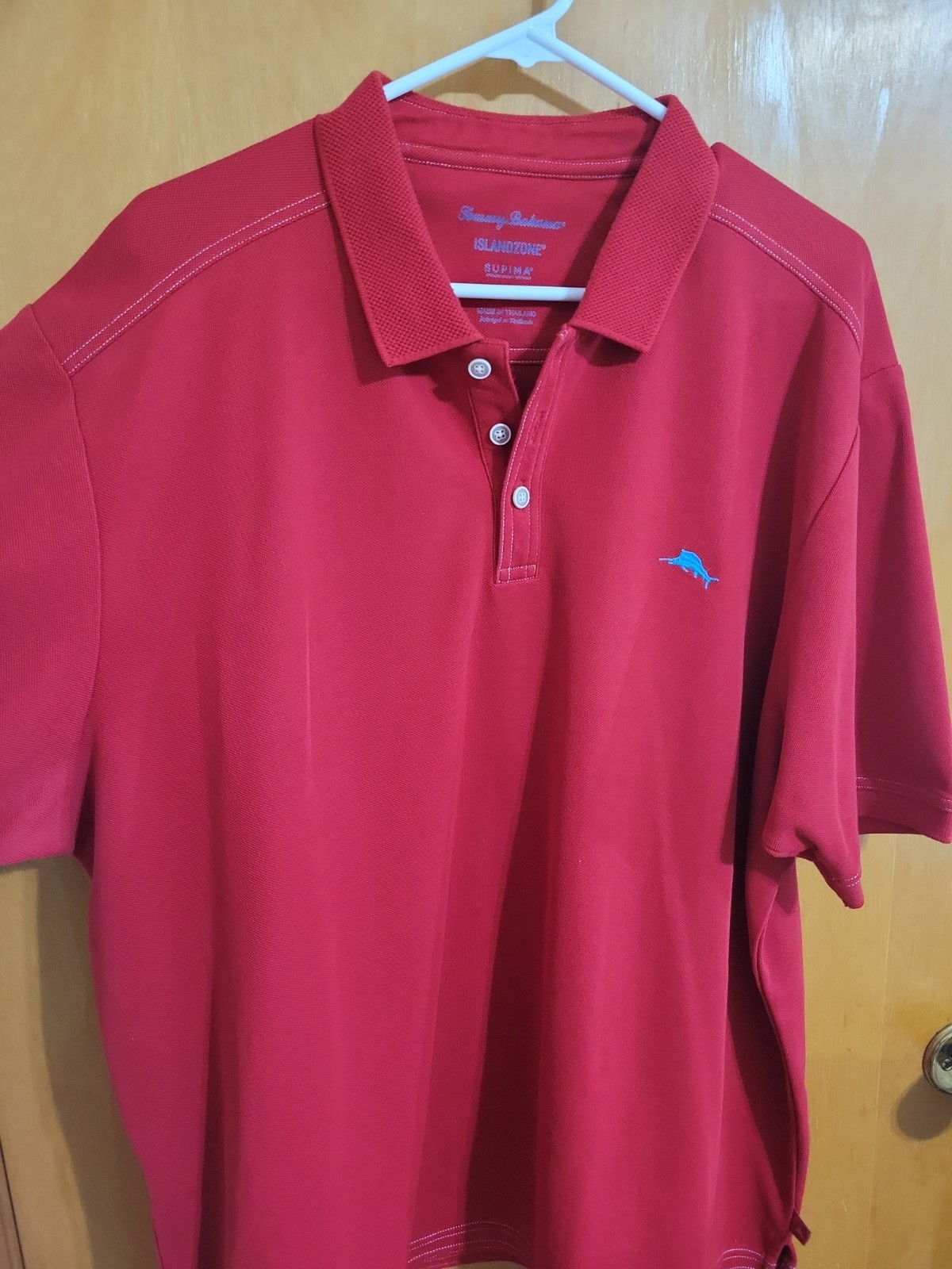 Tommy Bahama Shirt Men’s XXXL Red Island Zone Short Sleeve Polo Supima Cotton