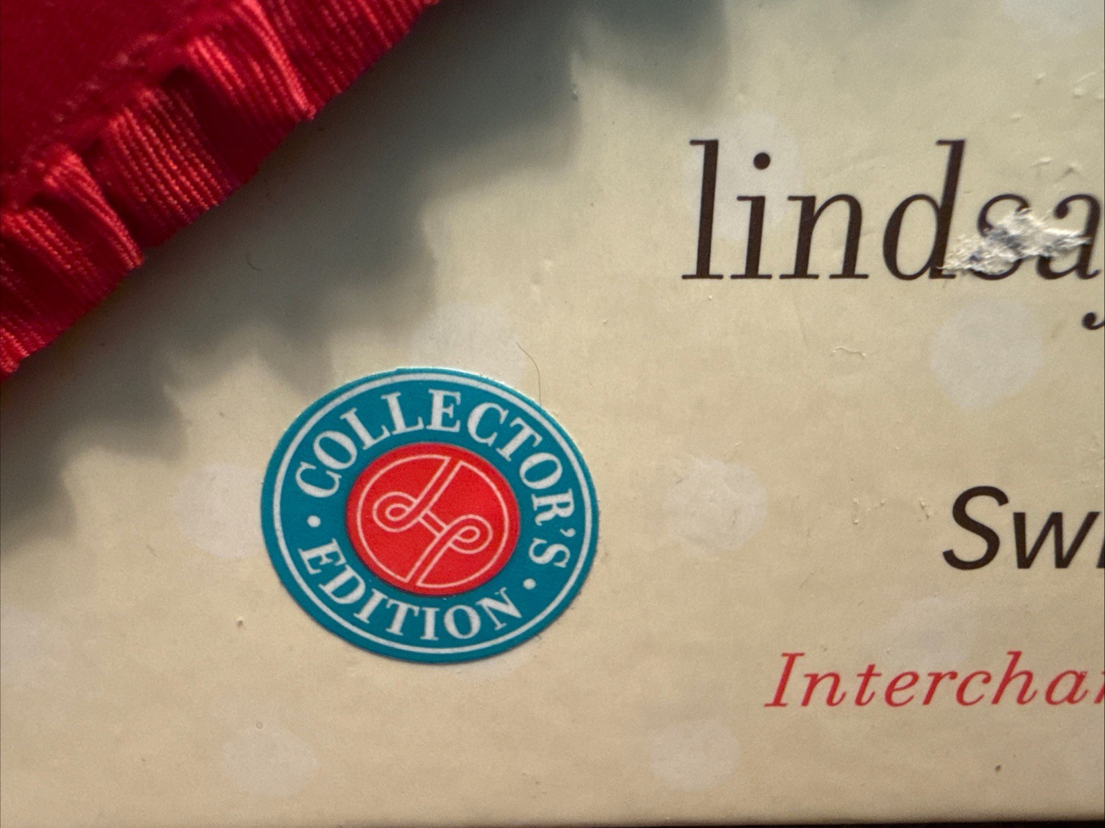 Lindsay Phillips Switchflops Interchangeable Straps Beverley Red Bead Sz M NEW