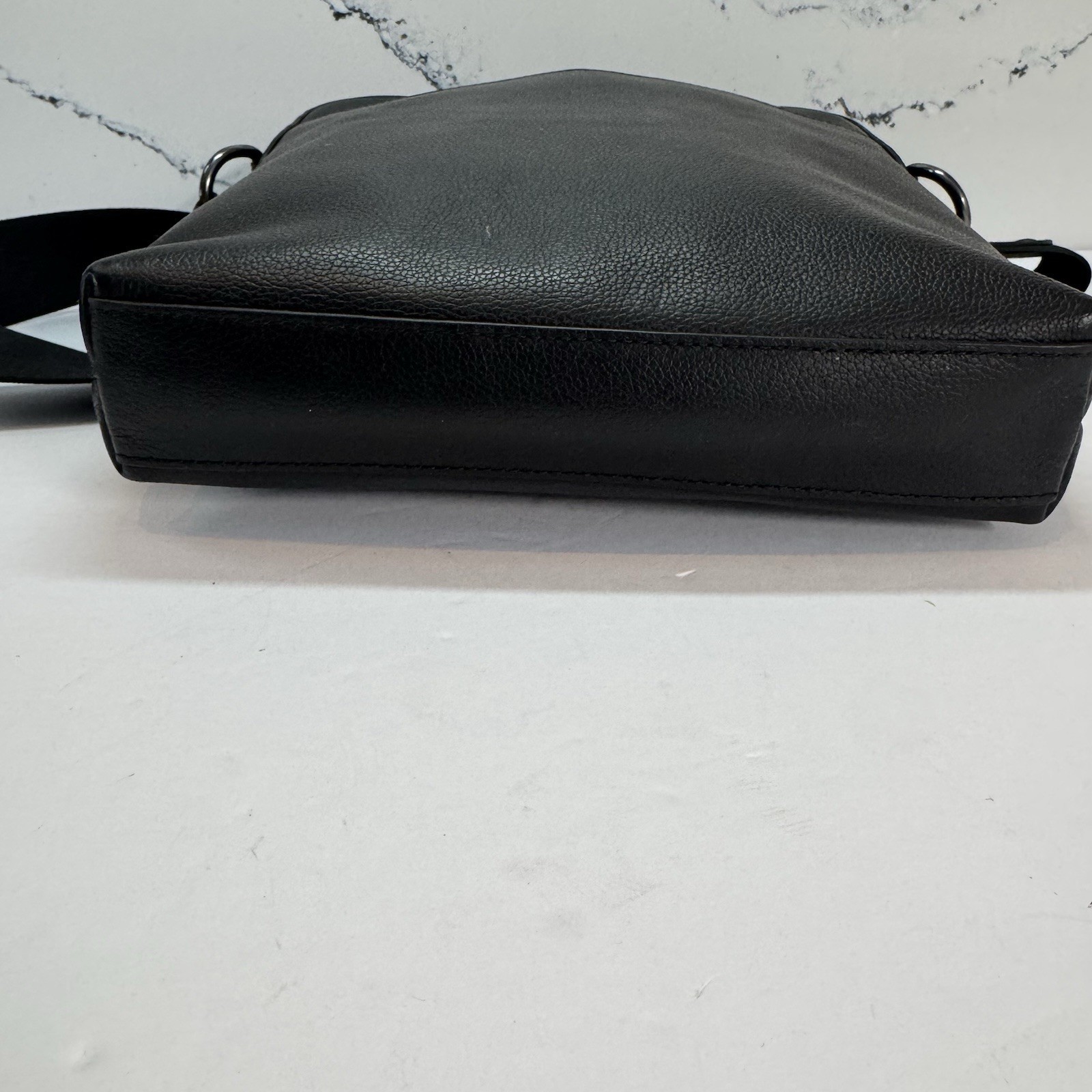 Coach Houston Men’s Crossbody Leather Flight Bag – Black