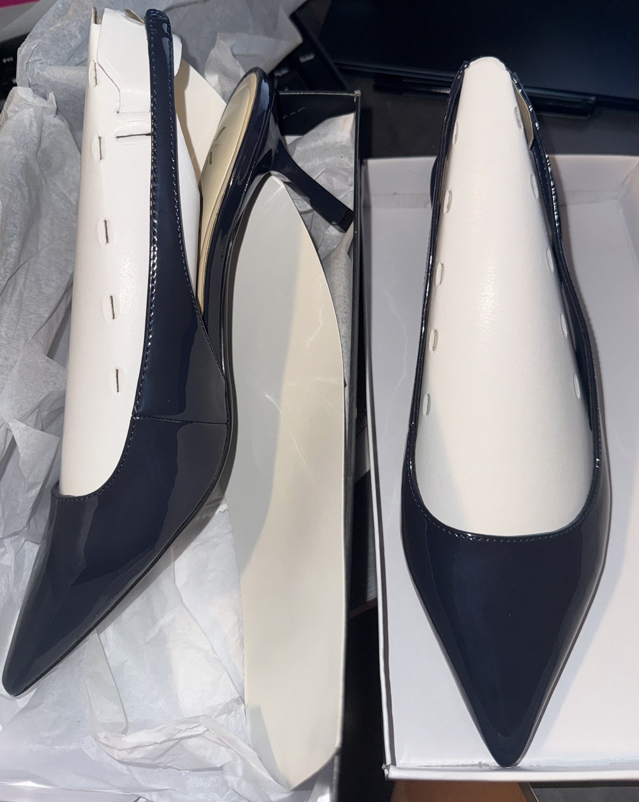 Nine West Kately Size 7 Navy Blue Brand New In Original Box – Never Been Worn