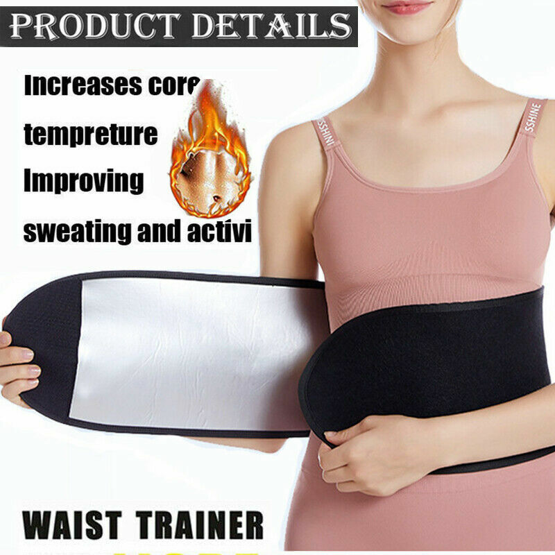 Waist Trimmer for Women & Mens Waist Trainer Sweat Belt Body Shaper Gym Workout