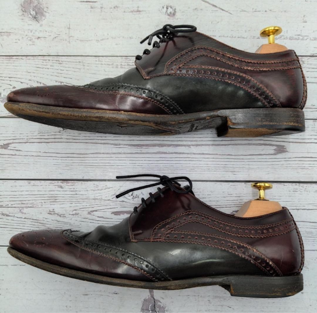 DOLCE & GABBANA Mens Size 7.5 US Pointed Toe Vintage Dress Shoes Made in Italy