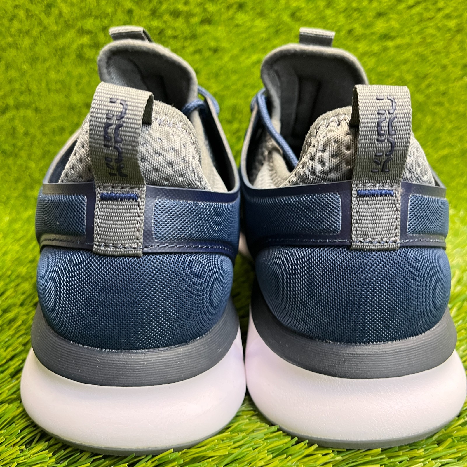 Kuru Atom Mens Size 9 Blue Gray White Athletic Running Walking Shoes Sneakers