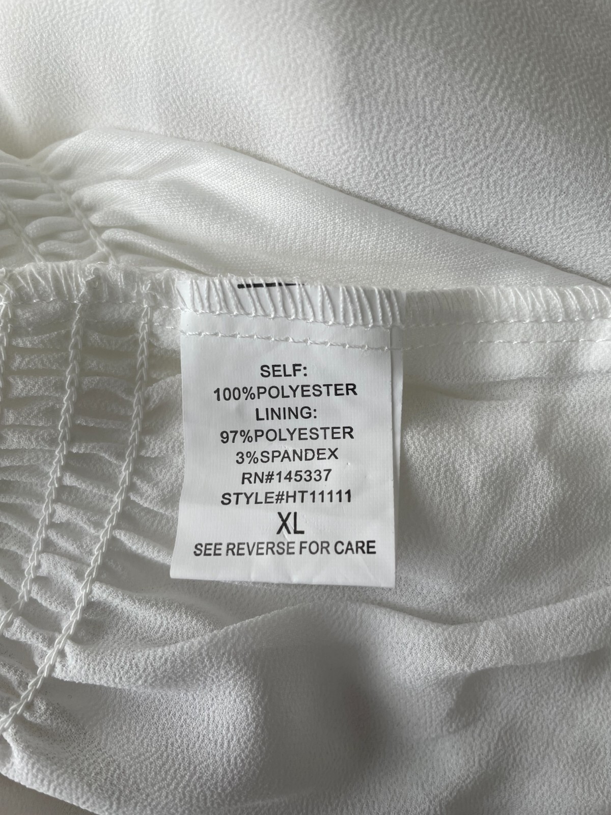 Hesperus Feminine White Long Sleeve Blouse for Women (US Size XL)
