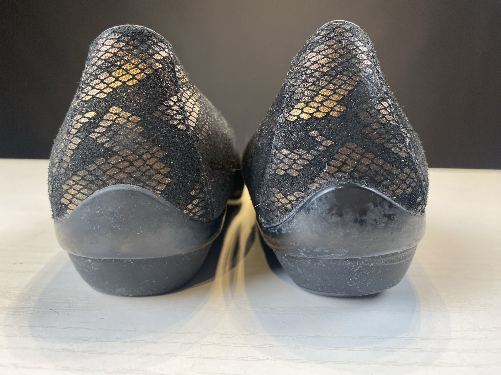 Dansko Women’s Olivia Loafer Size 37 (EU)/6.5-7 (US) Shoe Black Leather Snake