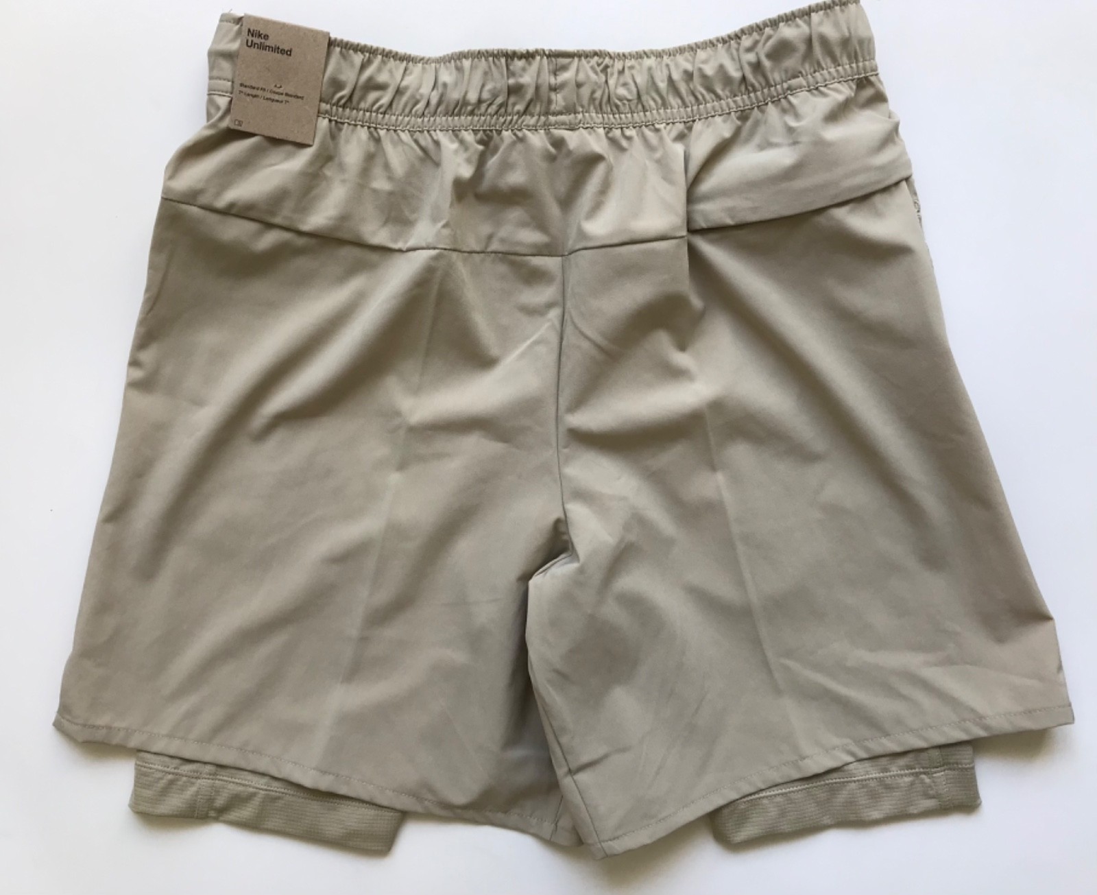 Nike Men’s Unlimited Lined Training Shorts DV9334 251 Desert Khaki Size XL Dusty