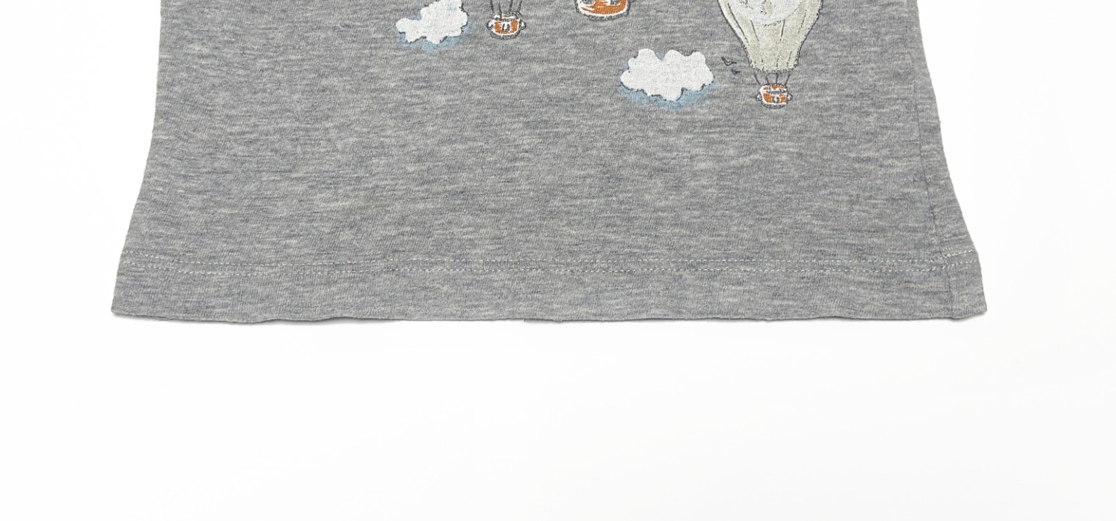Baby Gucci Gray Short Sleeve Hot Air Balloon Print T Shirt Kids GG Italy 6/9M