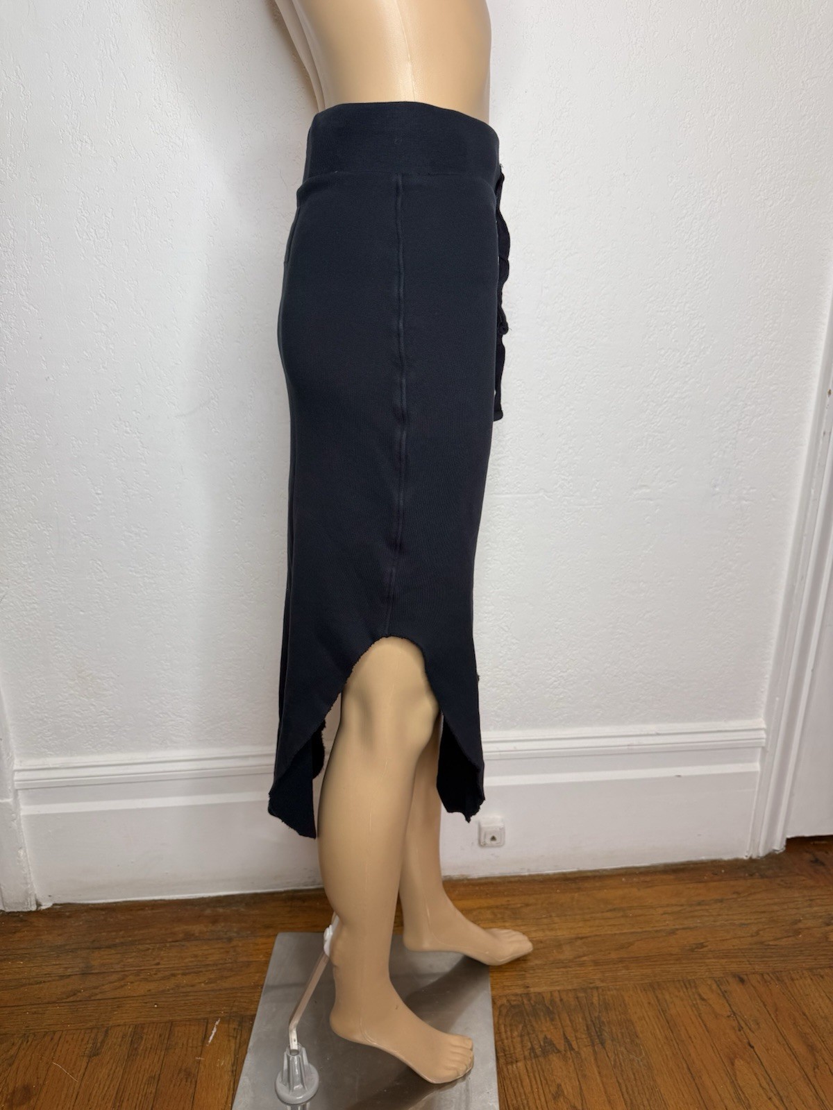 Frank & Eileen Donegal Unforgettable Triple Fleece Skirt Black Drawstring Size S