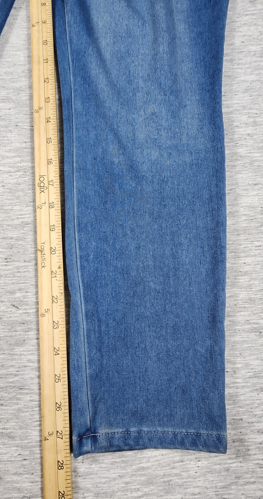 Pull On Stretch Jeggings Skinny Leg Mid Waist Womens Size XL Light Wash