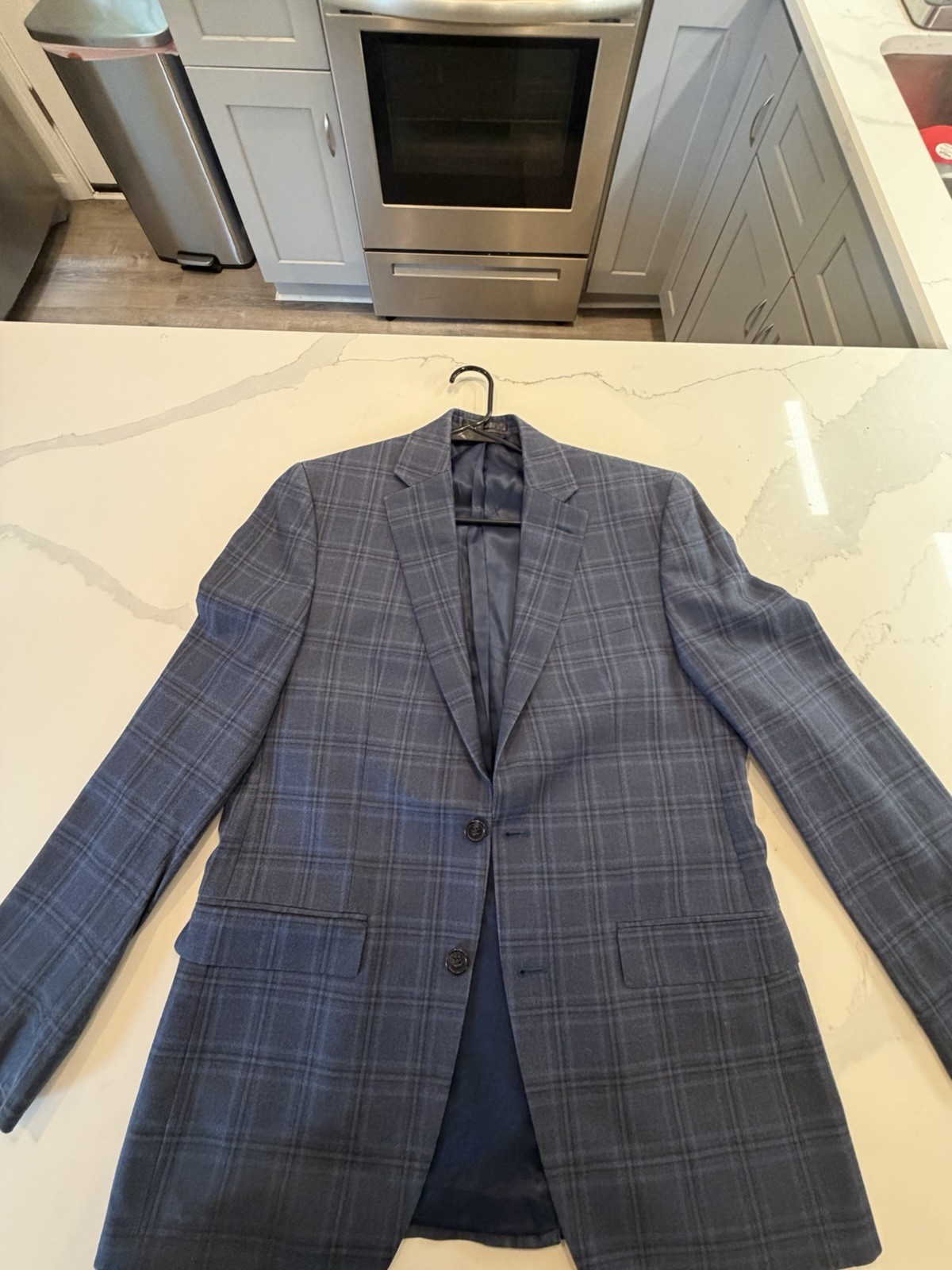 Ralph Lauren Blazer 36R Mens Sports Coat Blue Plaid