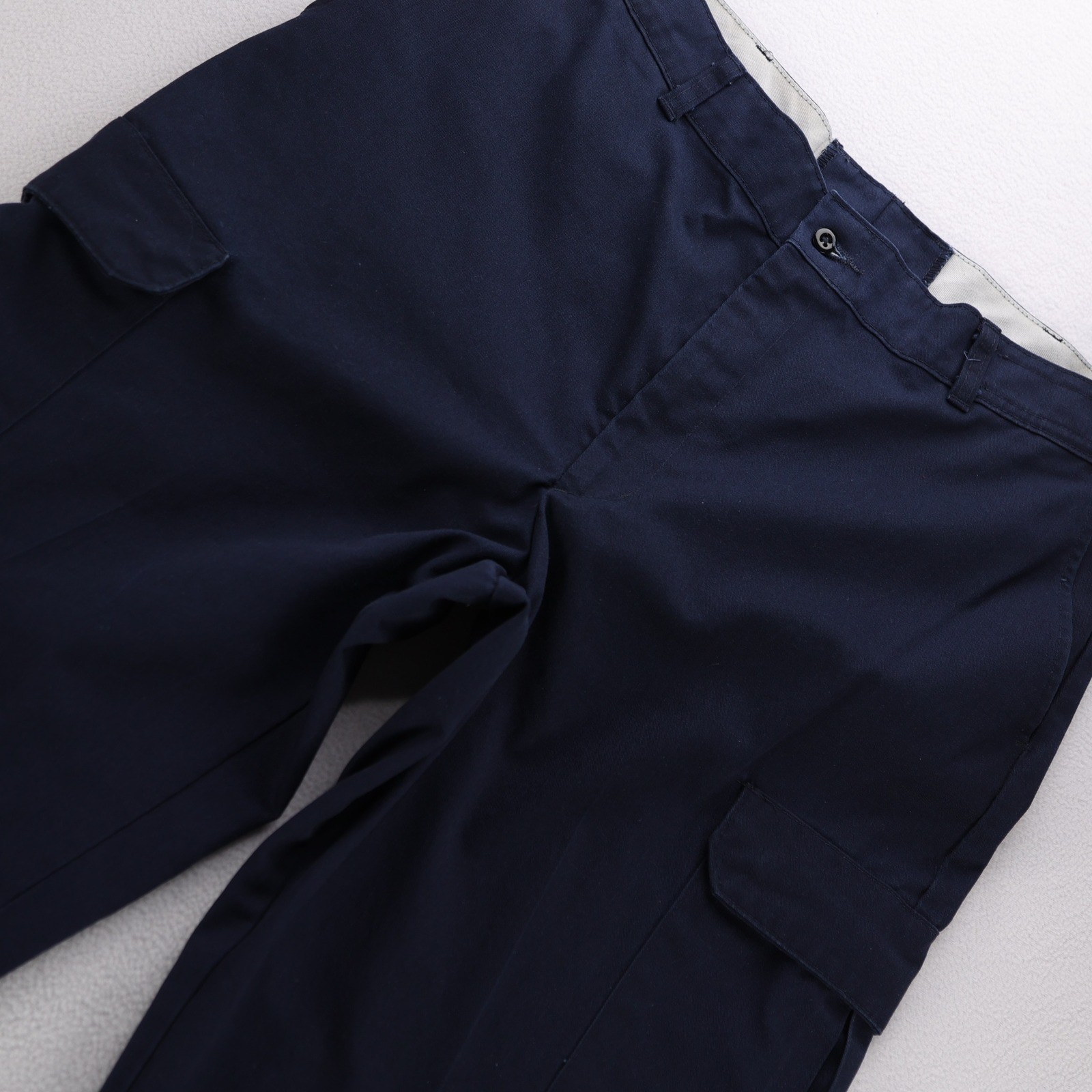 Red Kap Mens Navy Blue Cargo Work Pants PT88NV2 Straight Leg Size 36×32