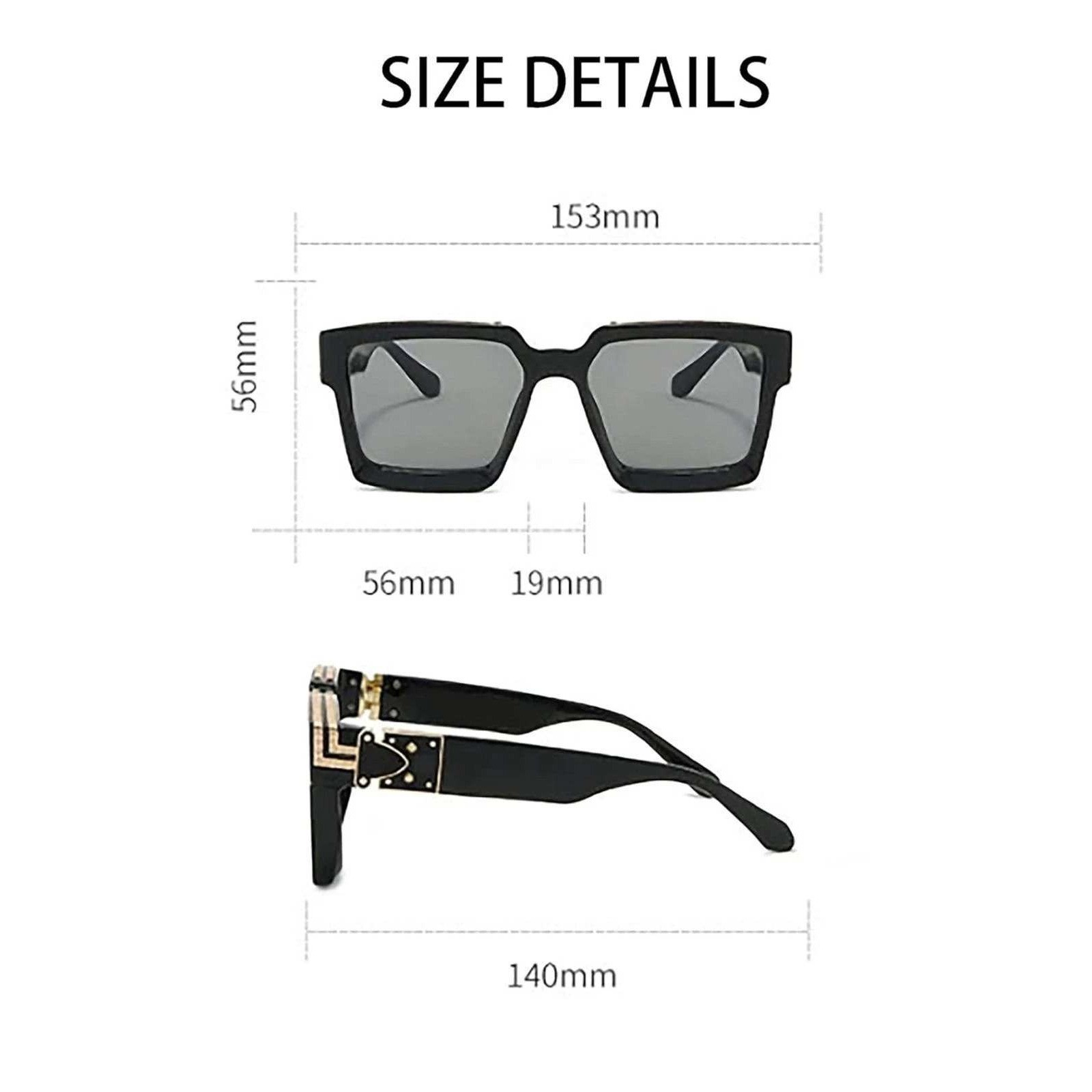 Designer Shield Sunglasses Black Lens Fashion Outdoor Driving Hip Hop Lentes New
