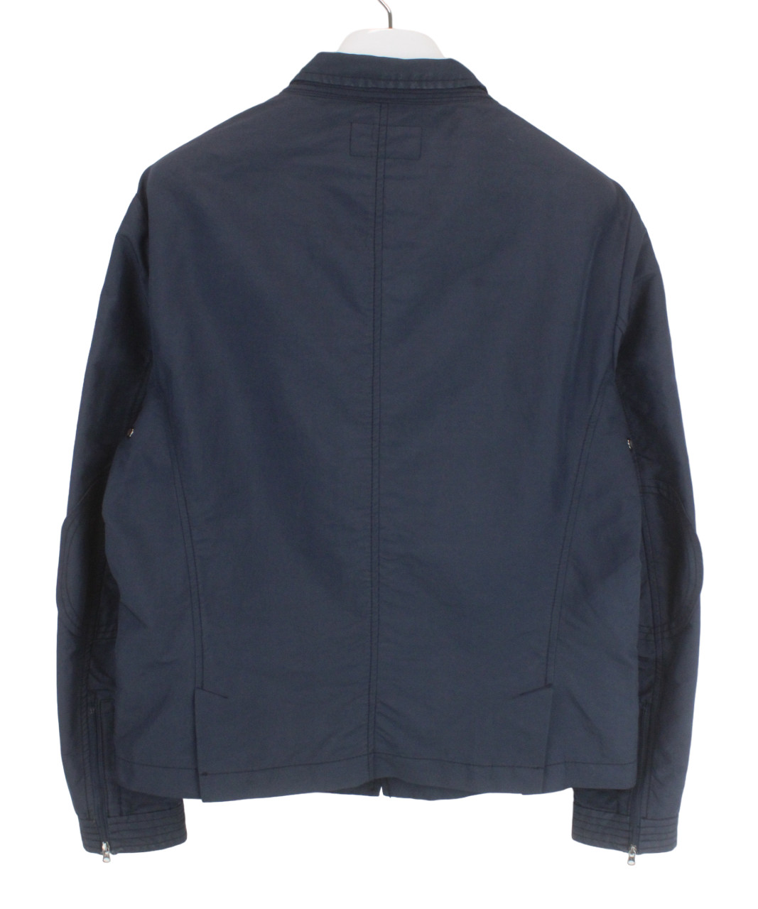 Armani Jeans Jacket Mens Eu 54 Unlined Spread Collar Zip Up Dark