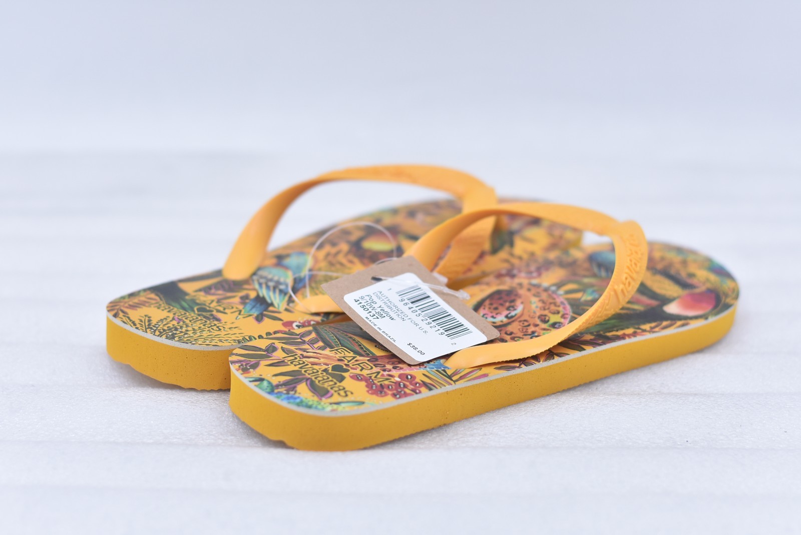 Womens Havaianas Dragon Slim Flip-Flop Sandals – Pop Yellow Size 6 (EU 37-38)