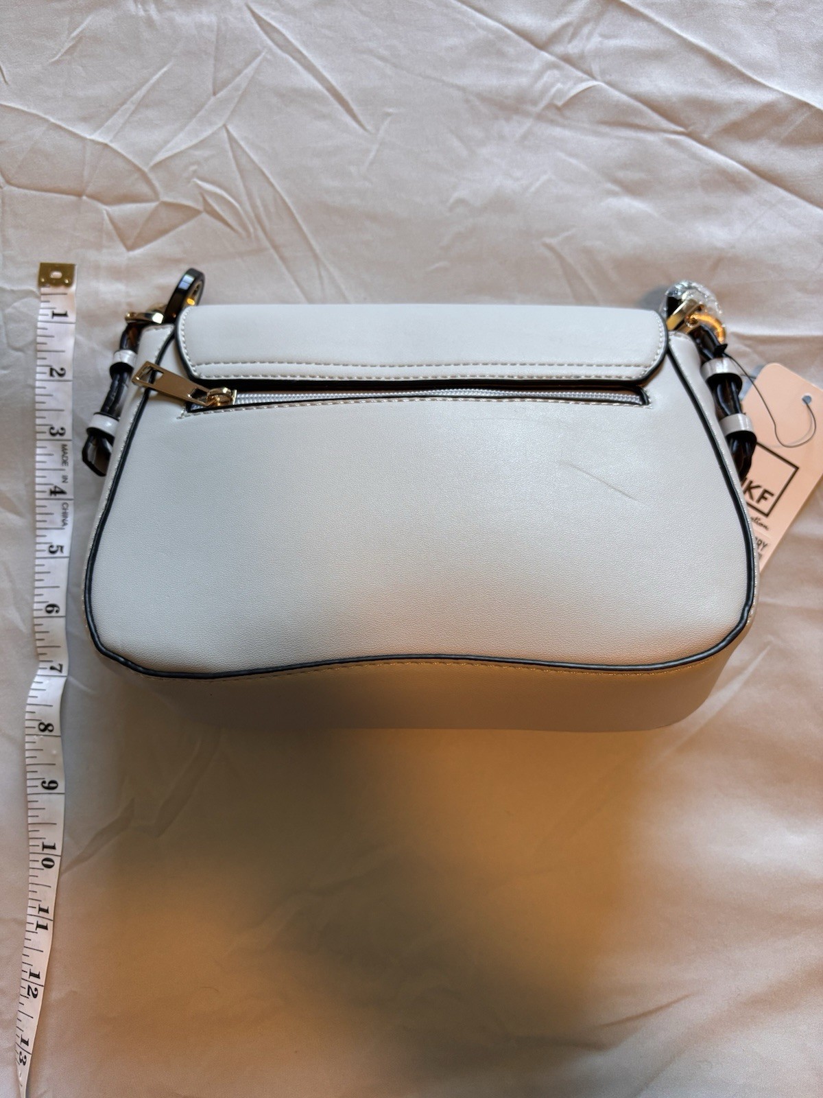 Mid Mia K Collection Gray Crossbody And Shoulder Strap
