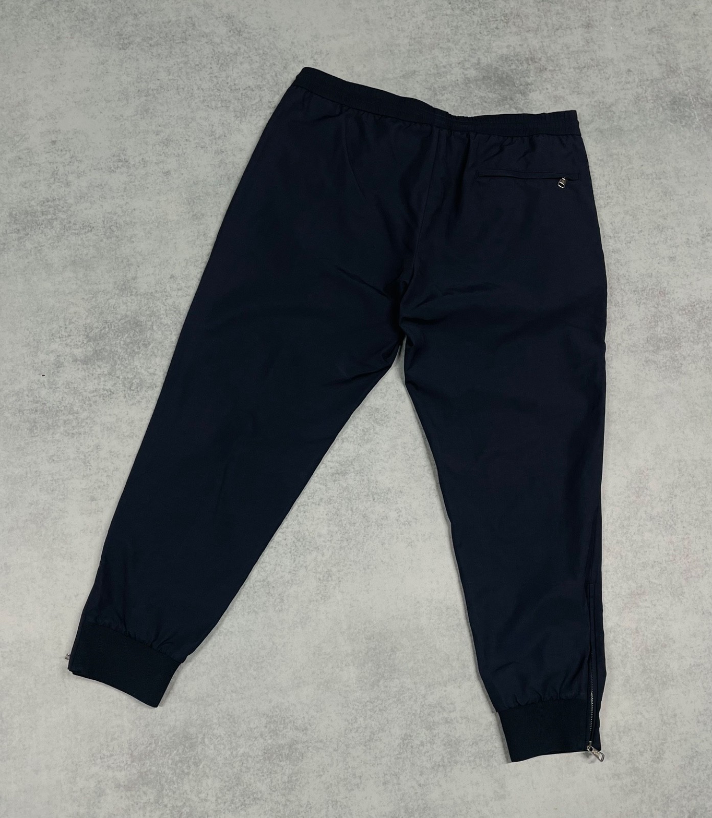 Moncler Men’s Navy Blue Zip Pantalone Sportive Casual Pants Size 52