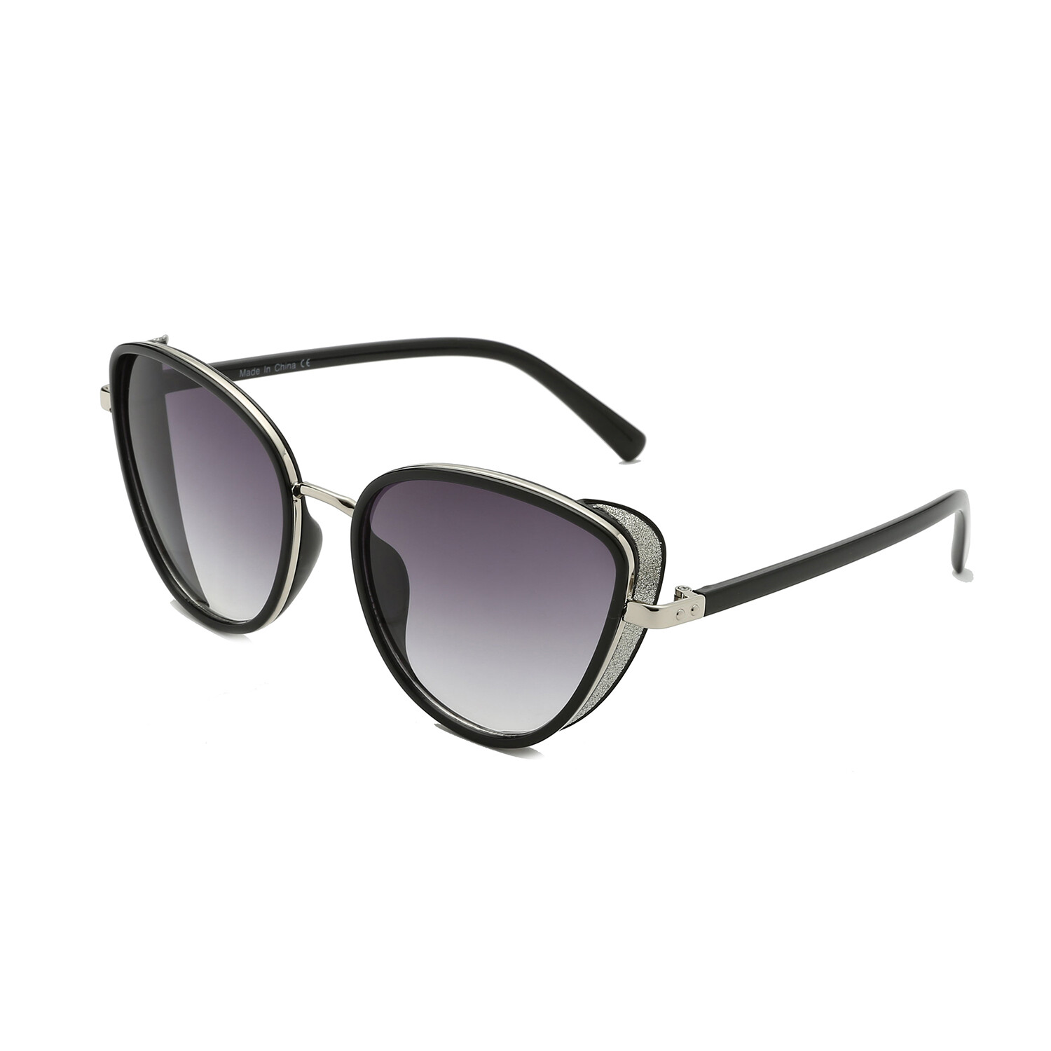 Women Glitter Oversize Rhinestone Fashion Cat Eye Designer Retro Sunglasses