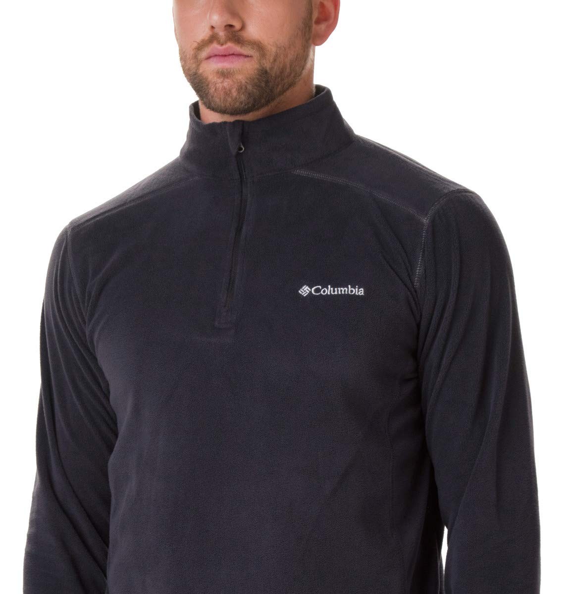 Columbia Mens Klamath Range II Half Zip Fleece Jacket, Black, 3X