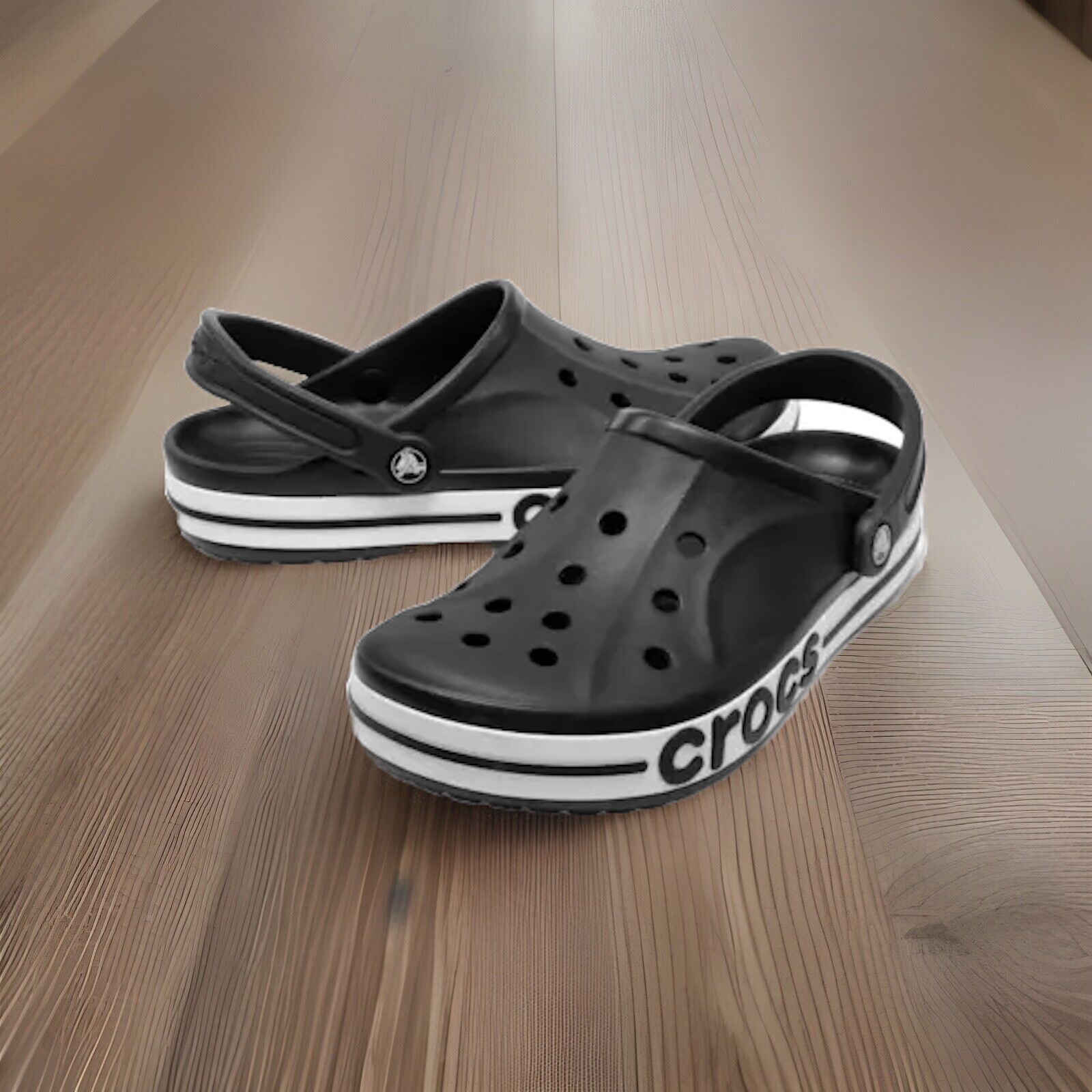 Crocs Bayaband Chevron Clogs Slip On Water Shoes M6 W8 Unisex