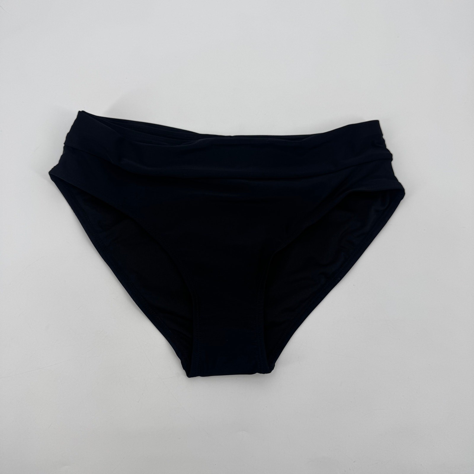Zmart Womens Small Black Mid Rise Brazillian Swim Bikini Bottom Swimwear NWT