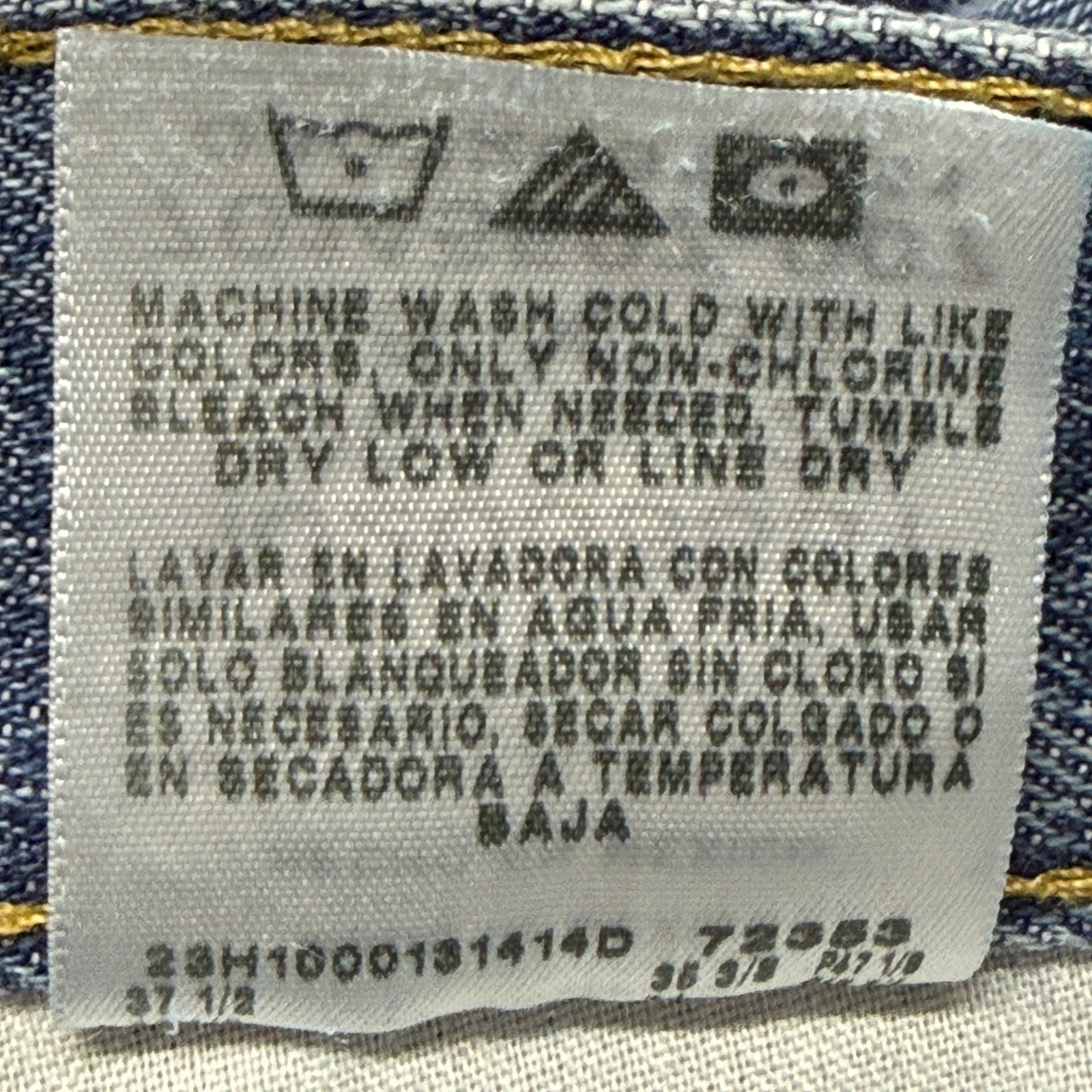 Lee Jeans Mens Measures 35×36 Tag Sz 35×34 Blue Relaxed Straight Stone Wash