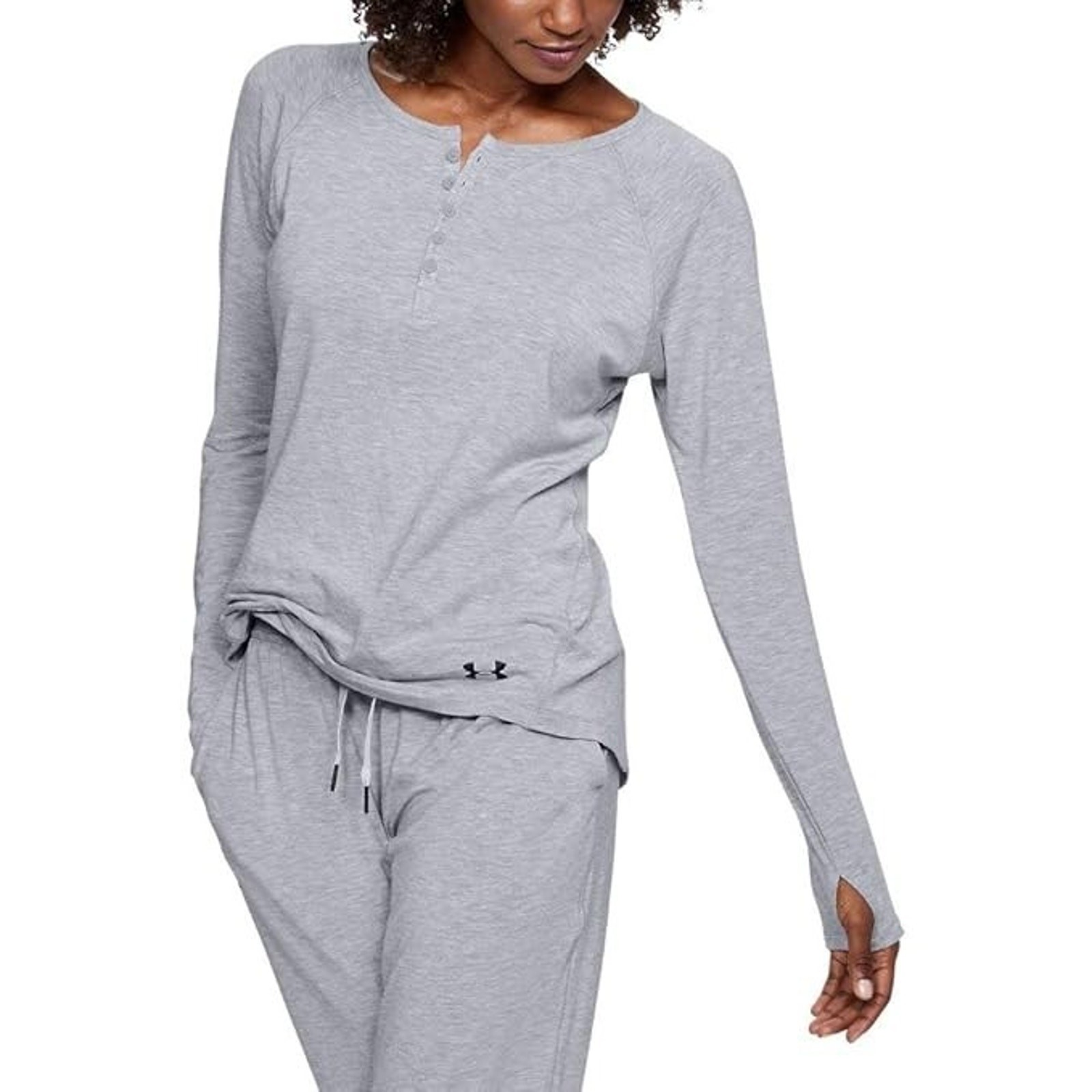 Under Armour Recovery Light Steel Gray Long Sleeve Pullover Women’s Small Brady