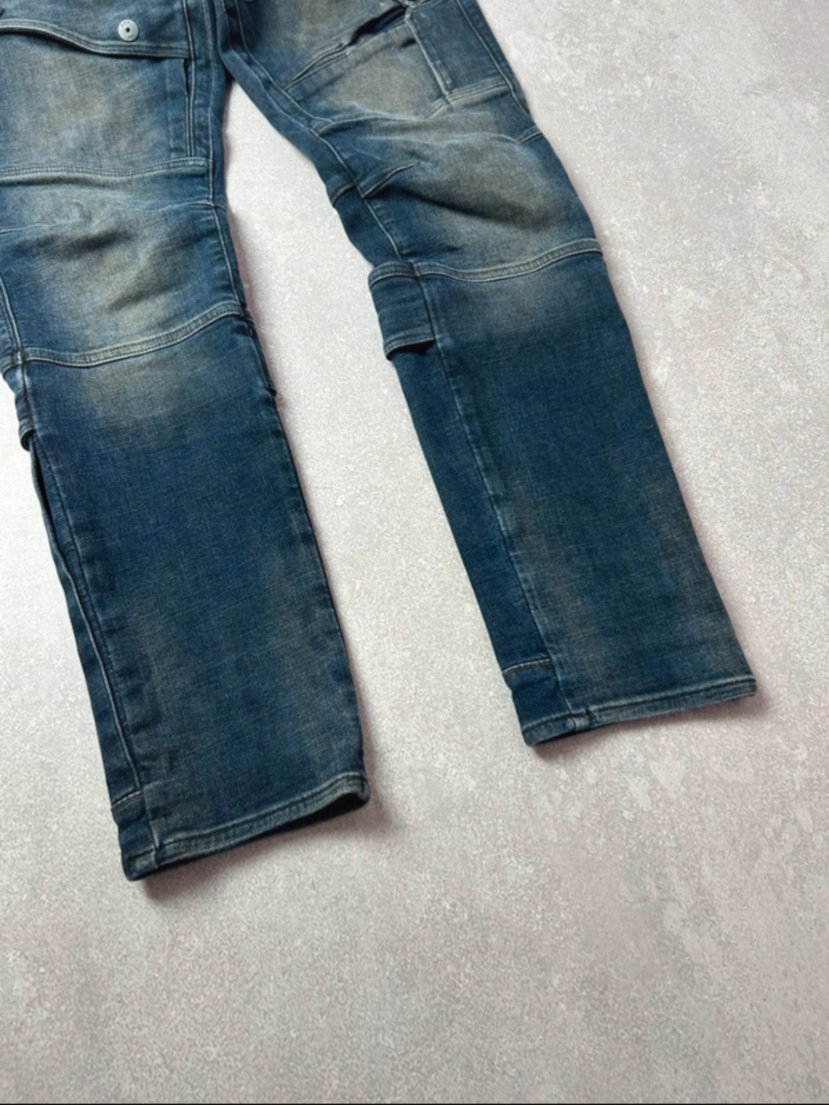 G-Star RAW Airblaze 3D Slim Jeans Dark Blue W33 L32 Moto Cargo Denim