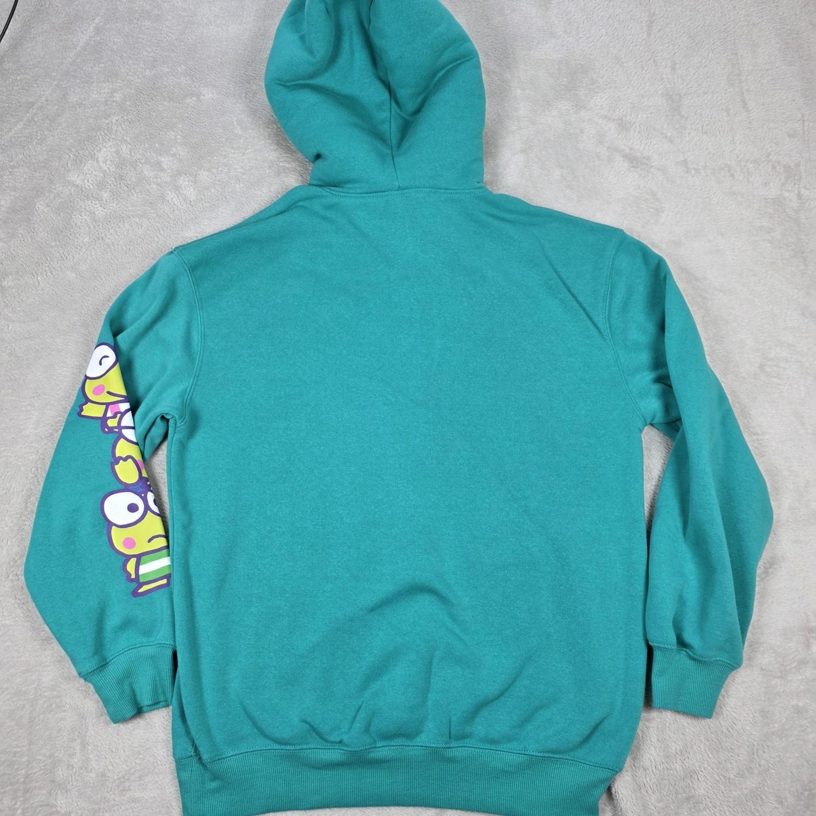 Keroppi Hoodie Womens Small Sanrio Hybrid Apparel Pullover Fleece Sherpa Lined