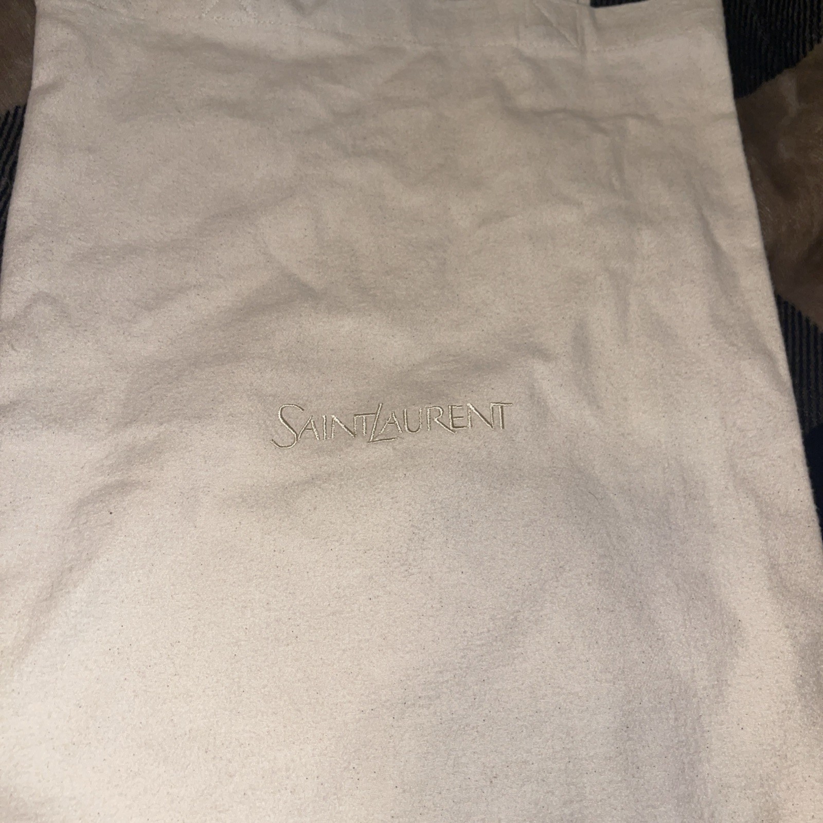 Saint Laurent ToteBag Designer Accessory Collectible 17×13 Inches Cream