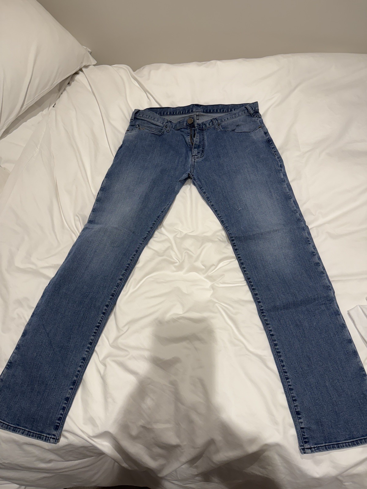 Emporio Armani Jeans J45 Slim Fit Stretch Denim W36 L32 Blue Mens Stretch