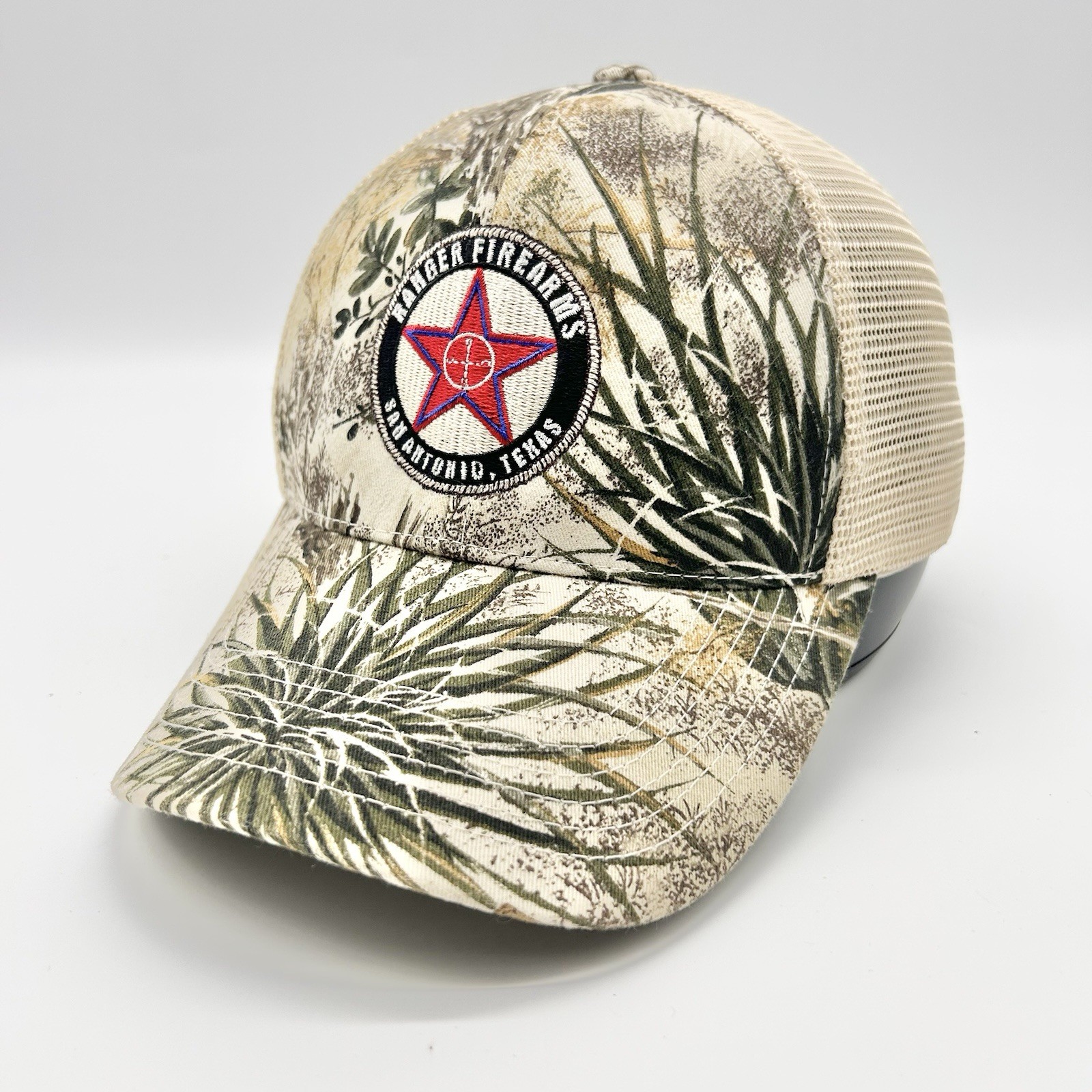 Ranger Firearms Snapback Hat Cap Camo Patch San Antonio Texas GameGuard Trucker