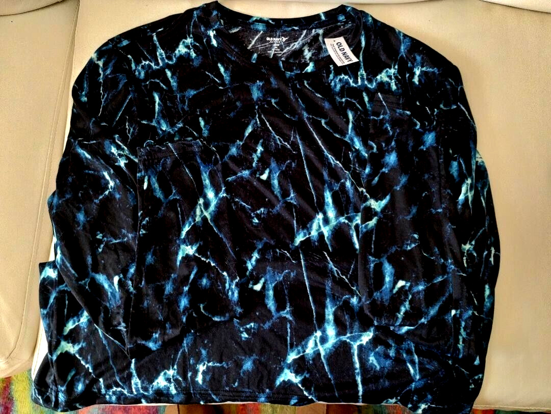 OLD NAVY Gender Neutral Tie-Dye Sweatshirt & ON Active Tie-Dye L/S Tee-SZ XL!!