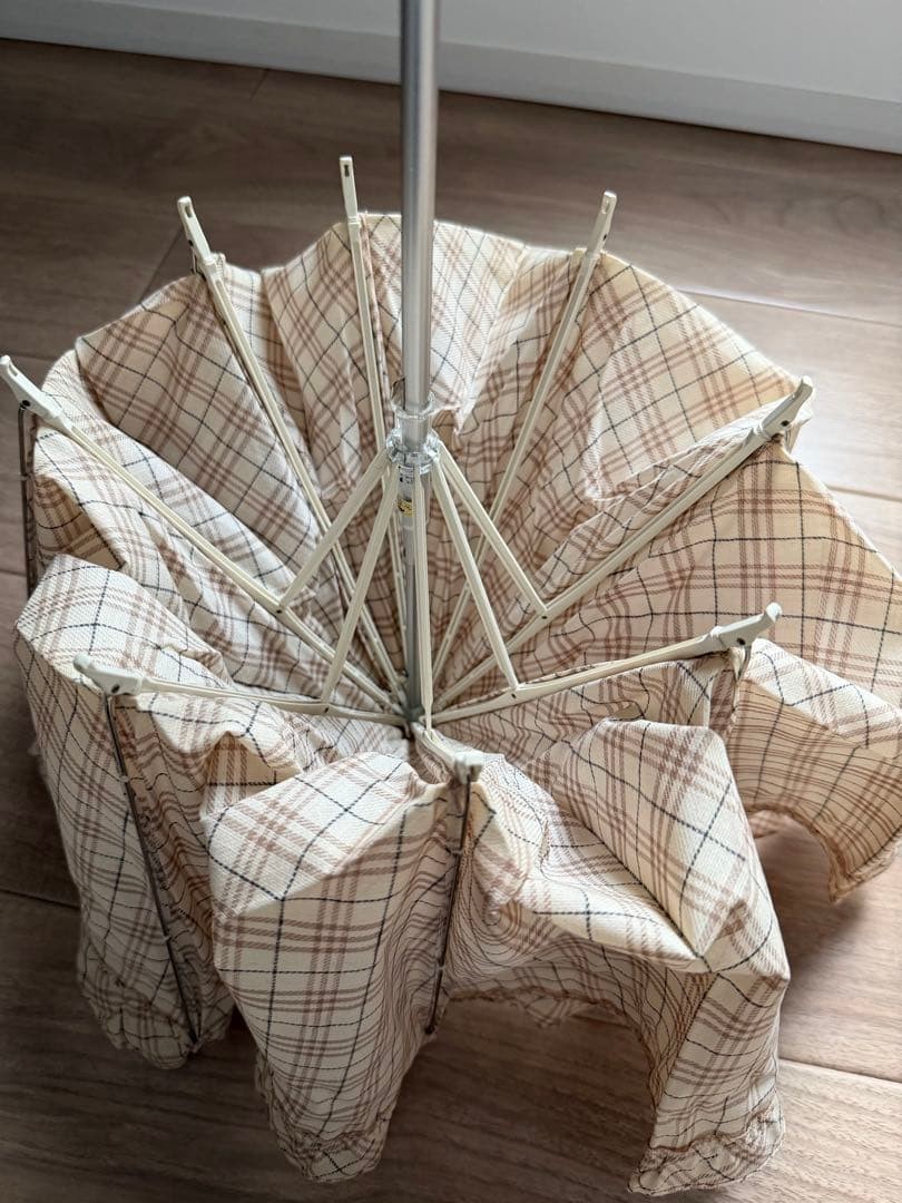 Burberry Nova Check Folding Umbrella Beige Diameter 50 cm / 19.7 in