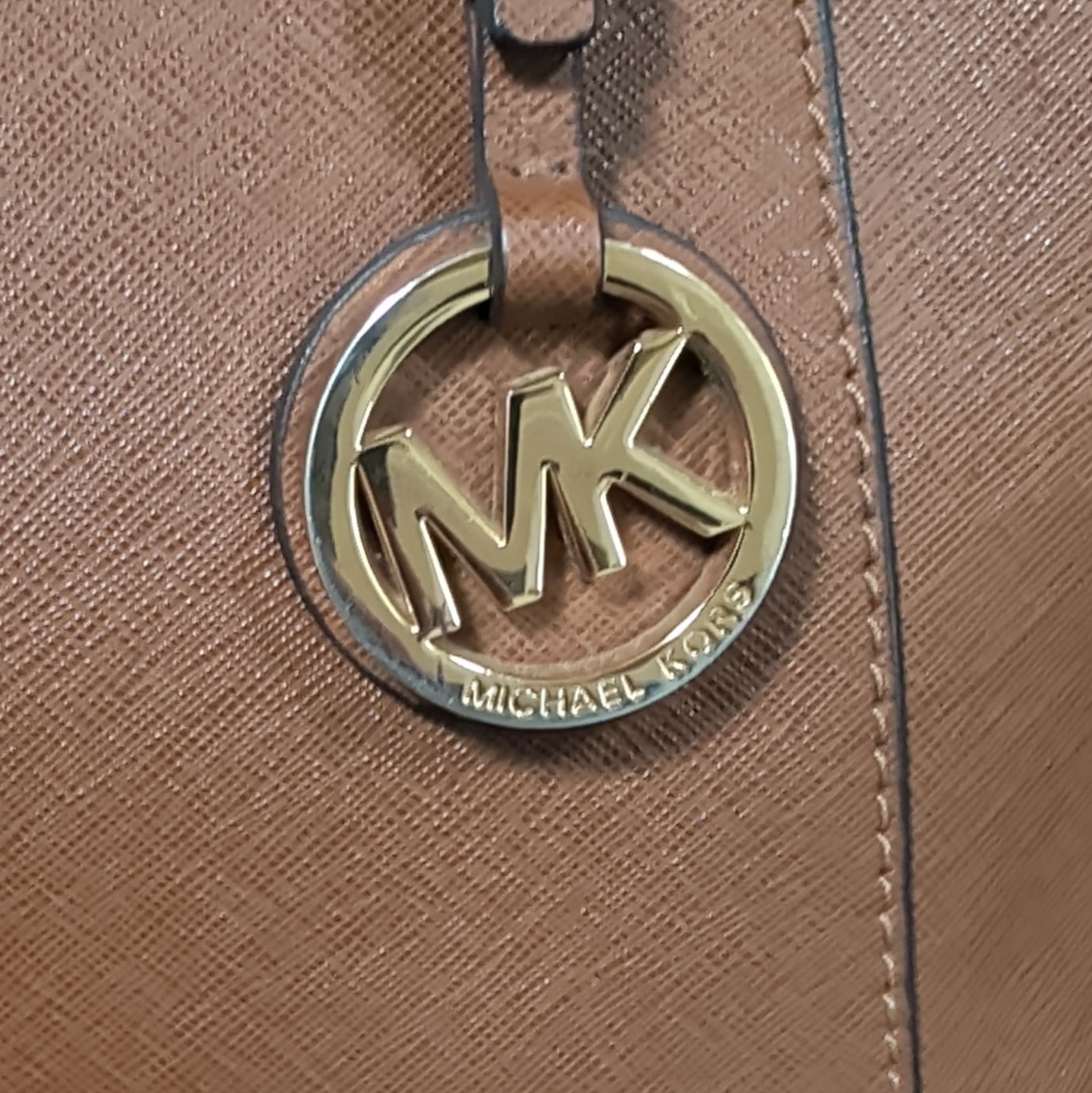 Michael Kors, Jet Set Brown Leather Tote Bag / Purse MK 3052GTTT8L