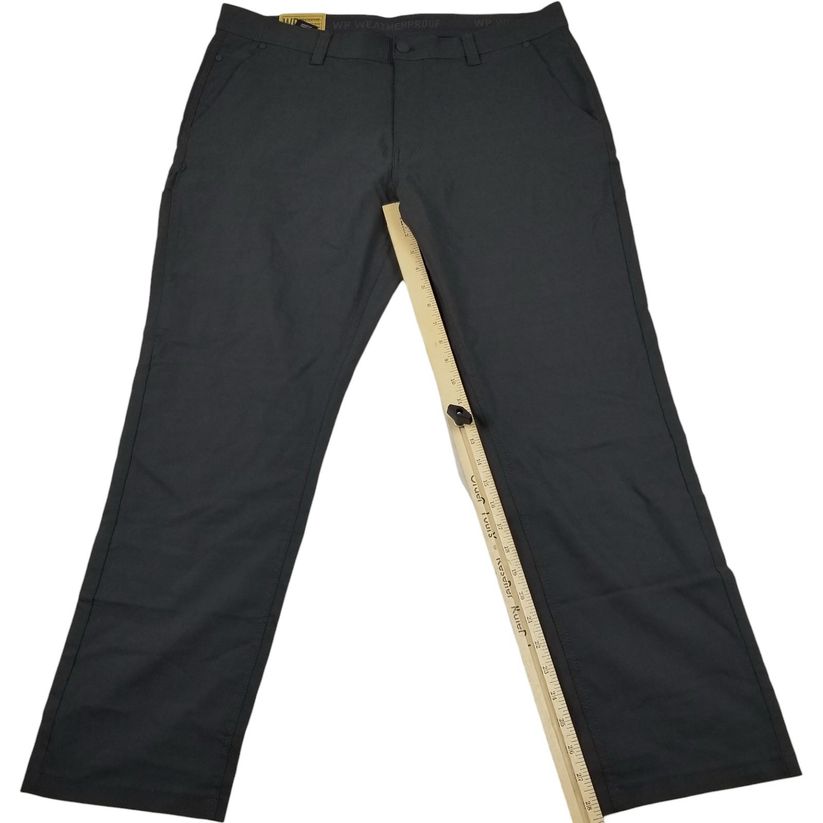 Weatherproof WP Mens 36X30 Charcoal Classic Fit Active Stretch Tech Utility Pant
