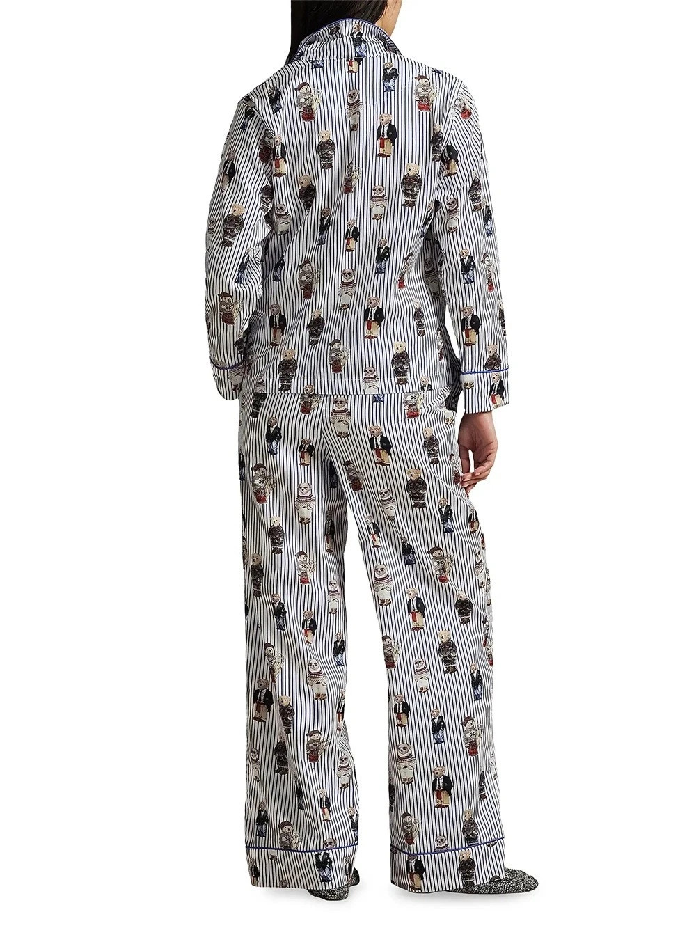 Polo Ralph Lauren Women’s Iconic Bear Madison Pajama Set Size Large
