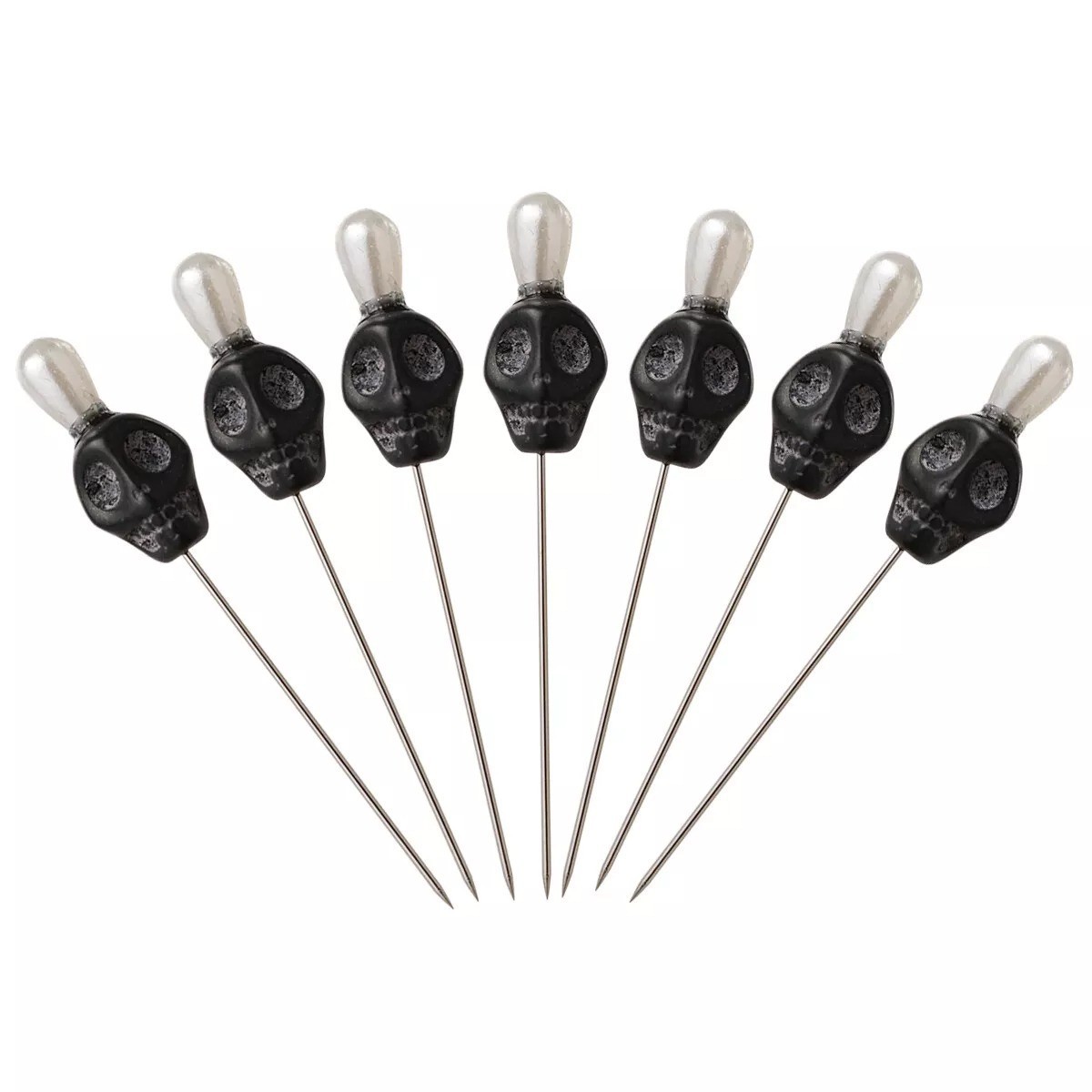 1set Skull Head Pattern Pins Evil Voodoo Curse Needles Voodoo Doll Accessories