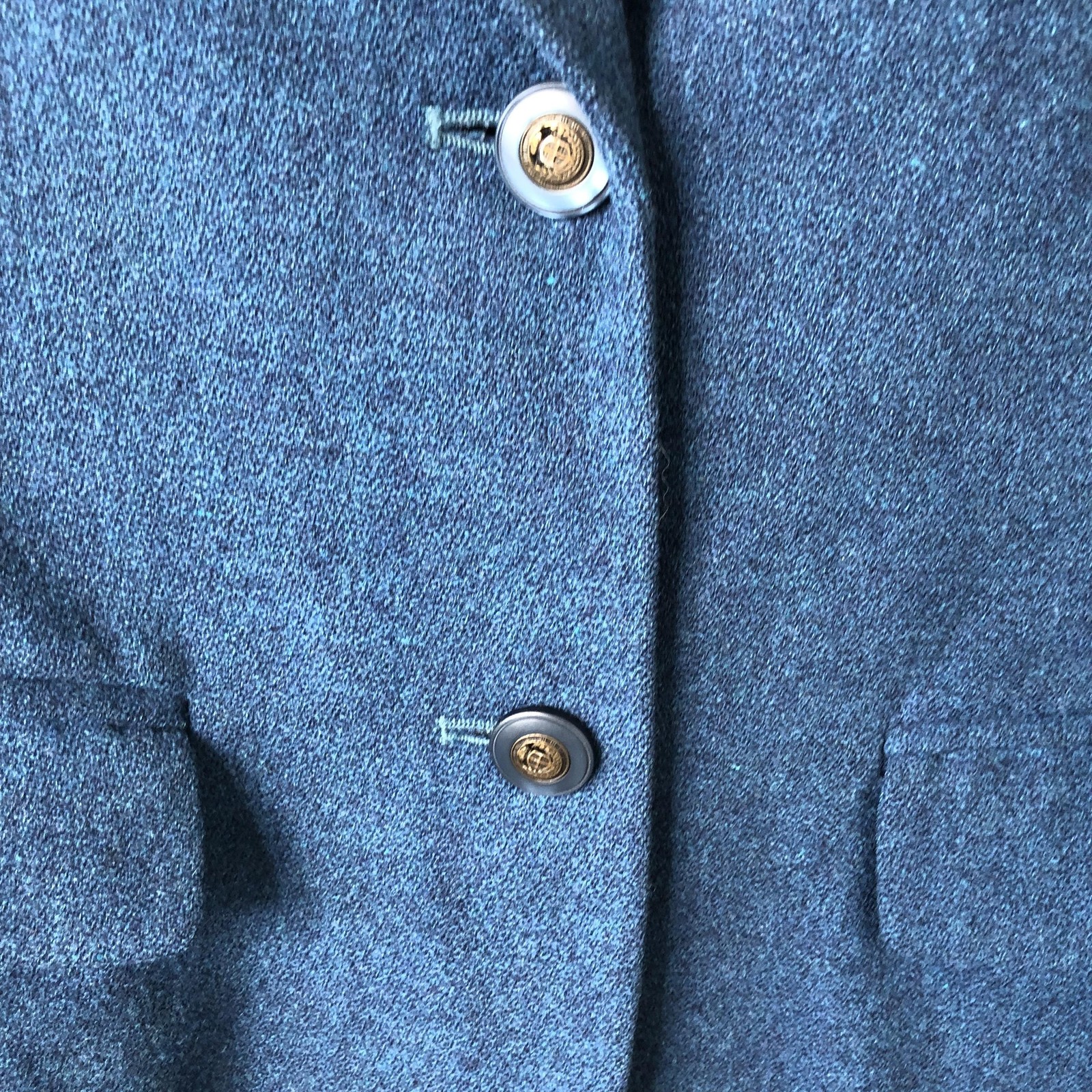 Pendleton Blazer Womens 10 Blue 100% Virgin Wool Old Money Yacht Academia