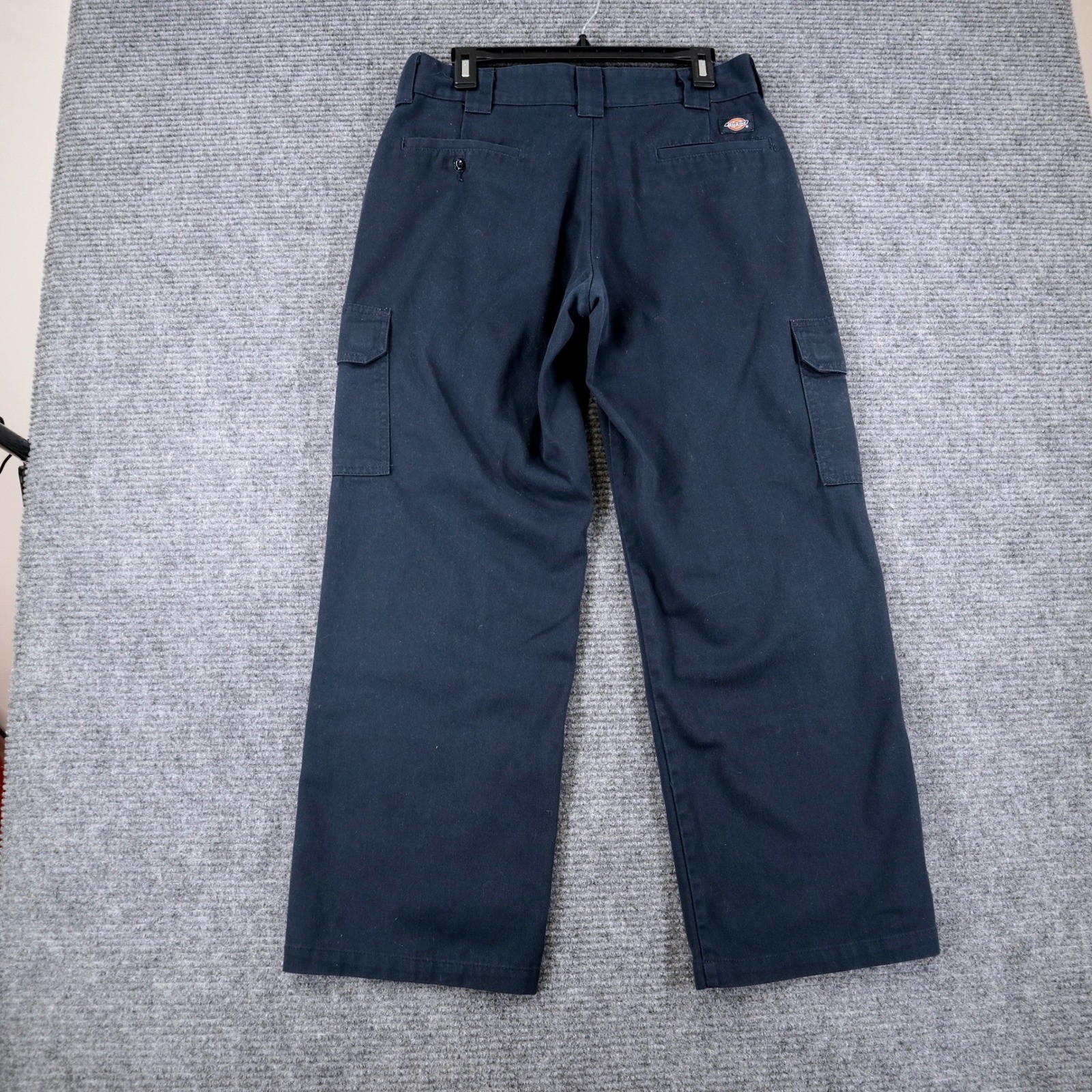 Dickies Cargo Pants Mens 30×29 Relaxed Straight Dark Navy Blue Workwear Utility