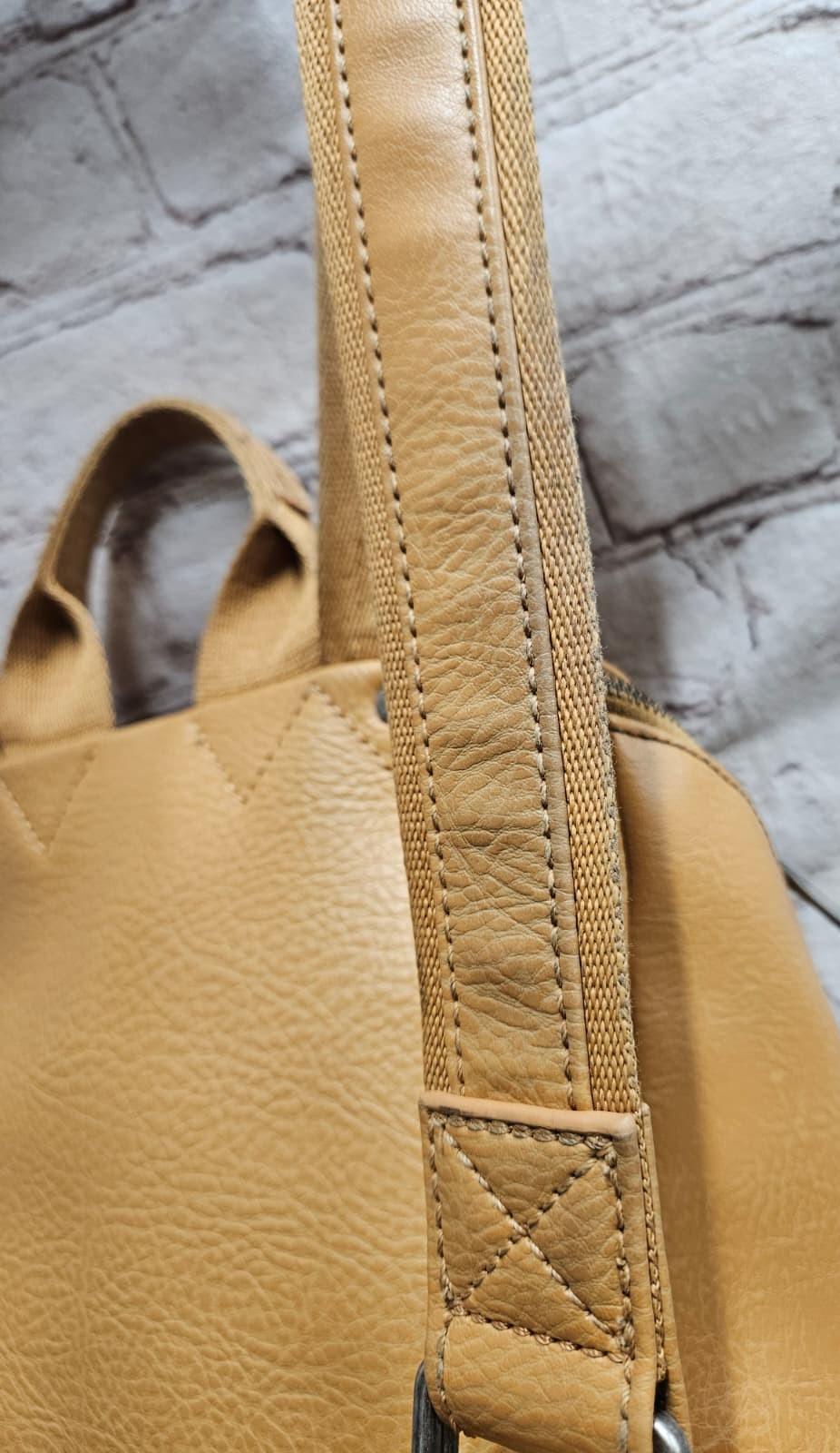 Matt & Nat Camel Vegan Leather Backpack – CHECK DESCRIPTION