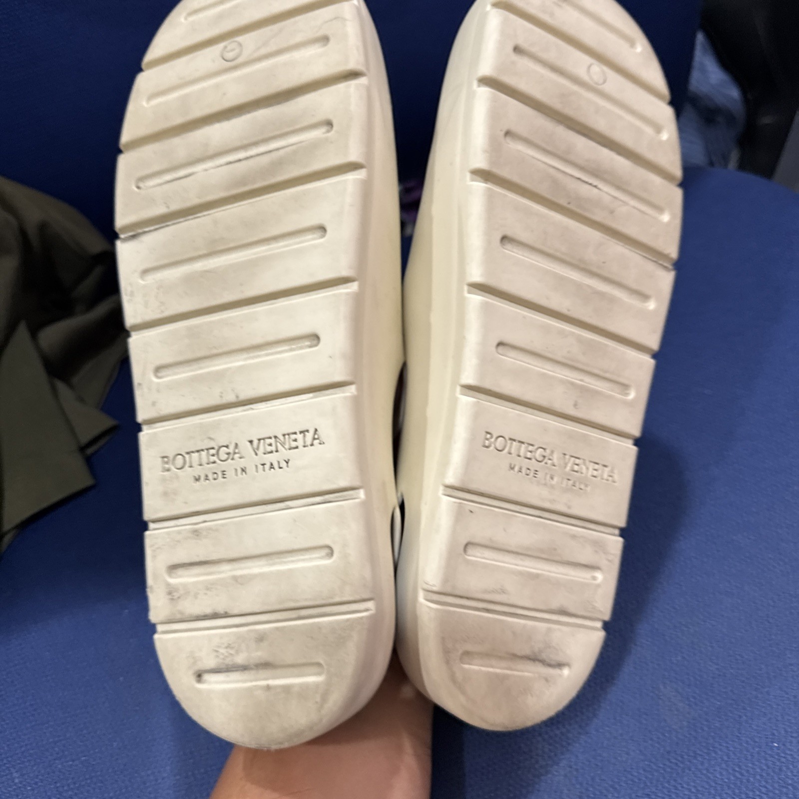 Bottega Veneta White Puddle Sandals Slip On Size 40 Rubber Clogs Unisex