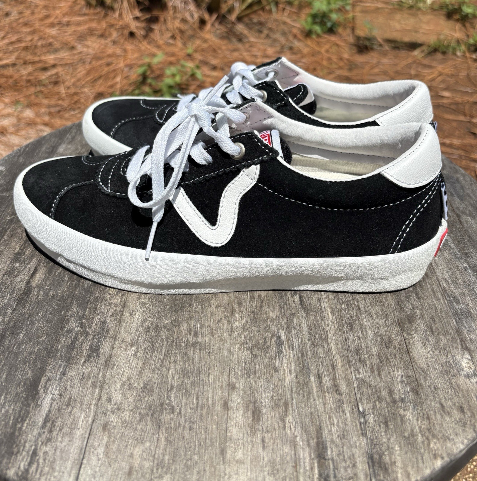 Vans Skateboarding PopCush Black Suede Sneakers Men 7 Women 8.5 EU39