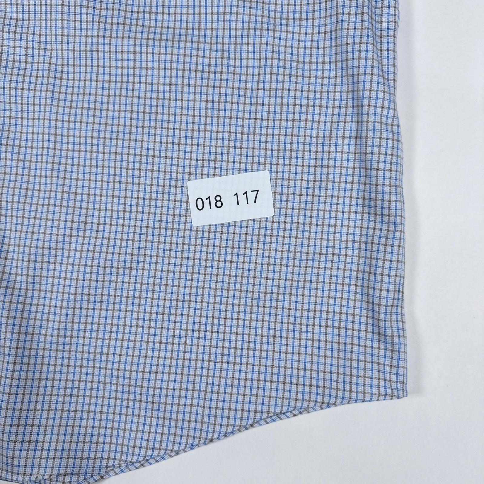 Brooks Brothers Shirt Mens 16.5 36 Blue Check Regent Non Iron Preppy Button Up