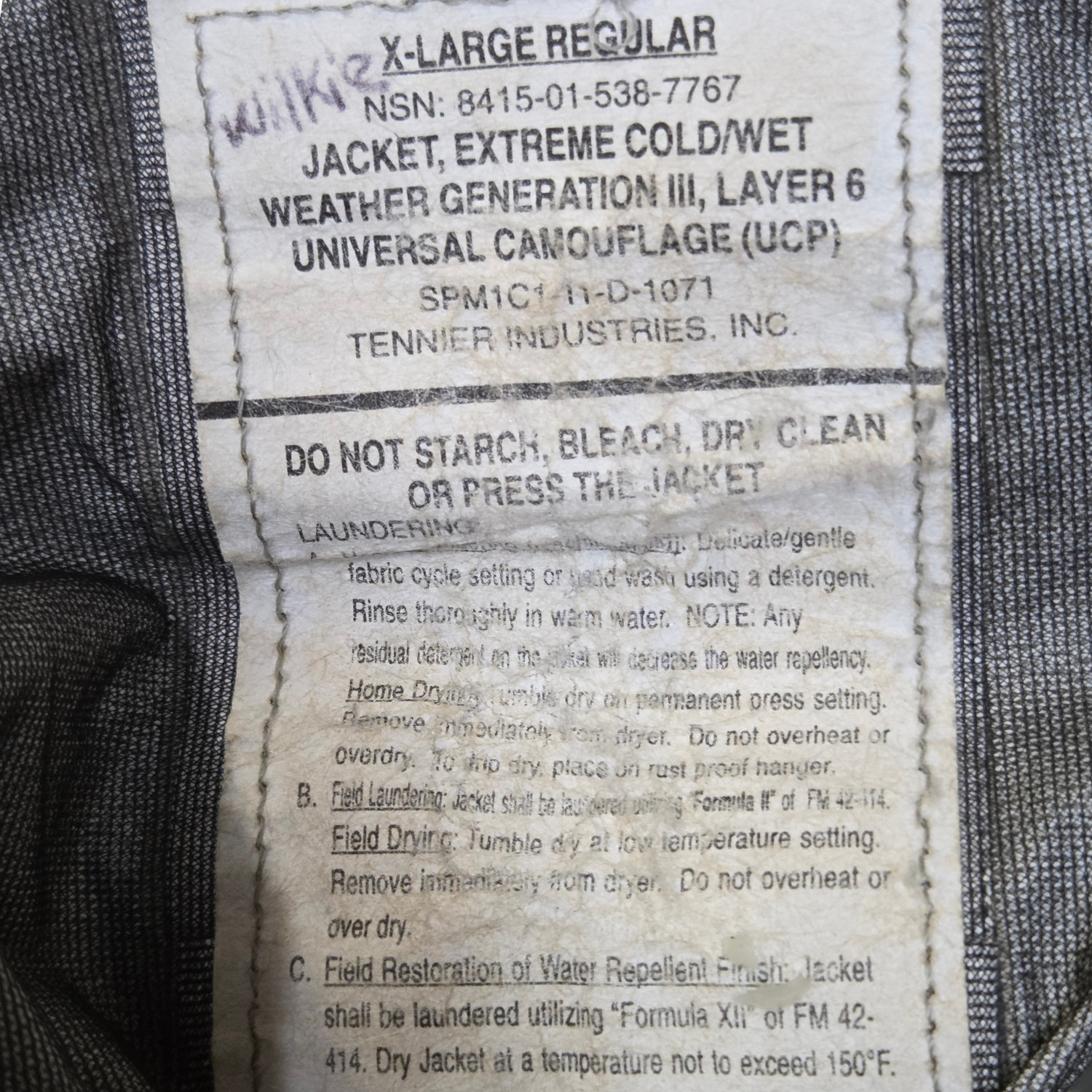 ACU Extreme Cold Weather ECW Gen III Layer 6 Jacket-Used Excellent *mocinc.1982*