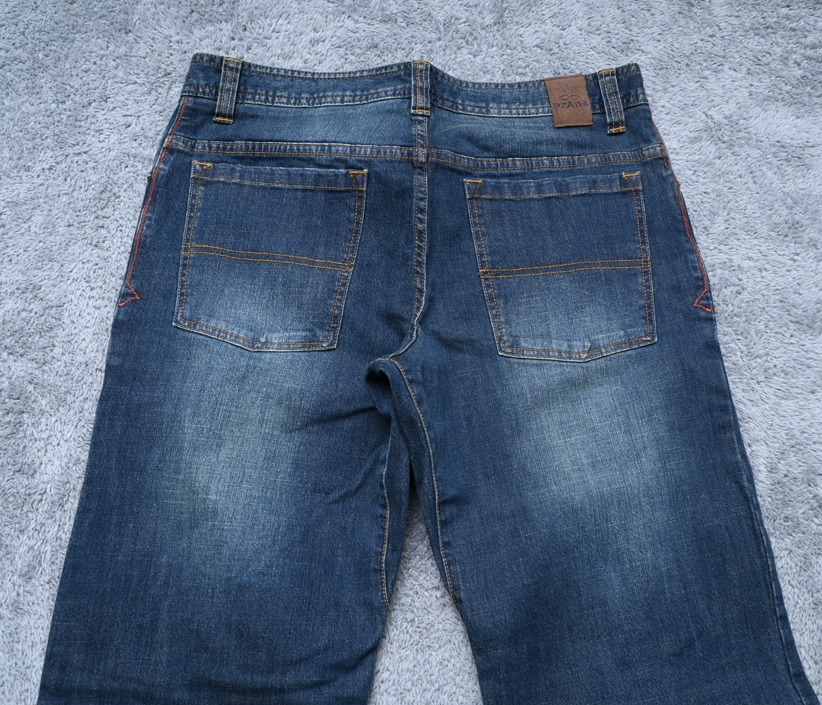 Prana Breathe 32WX32L Straight Denim Jeans 98% Cotton 2% Elastane Wash w/ Colors