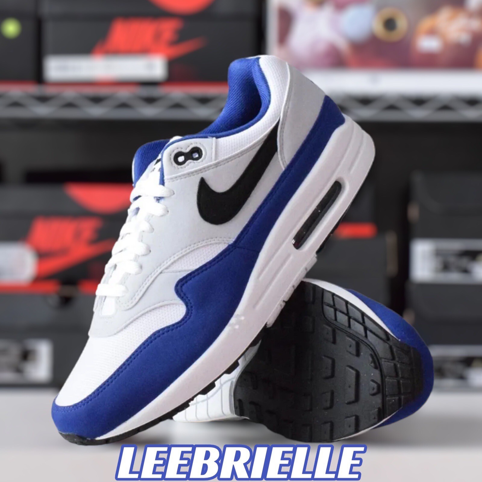 Nike Air Max 1 White Royal Blue Black FD9082-100