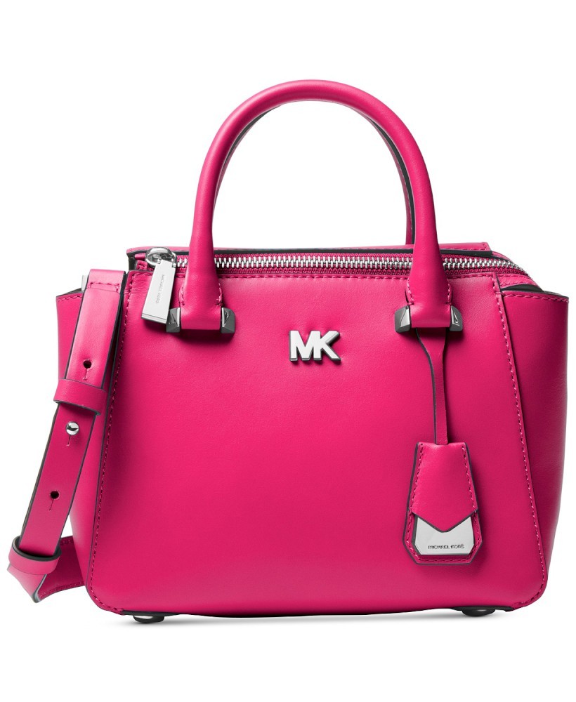 NWT Michael Kors Nolita Mini Messenger Crossbody Tote Bag Ultra Pink