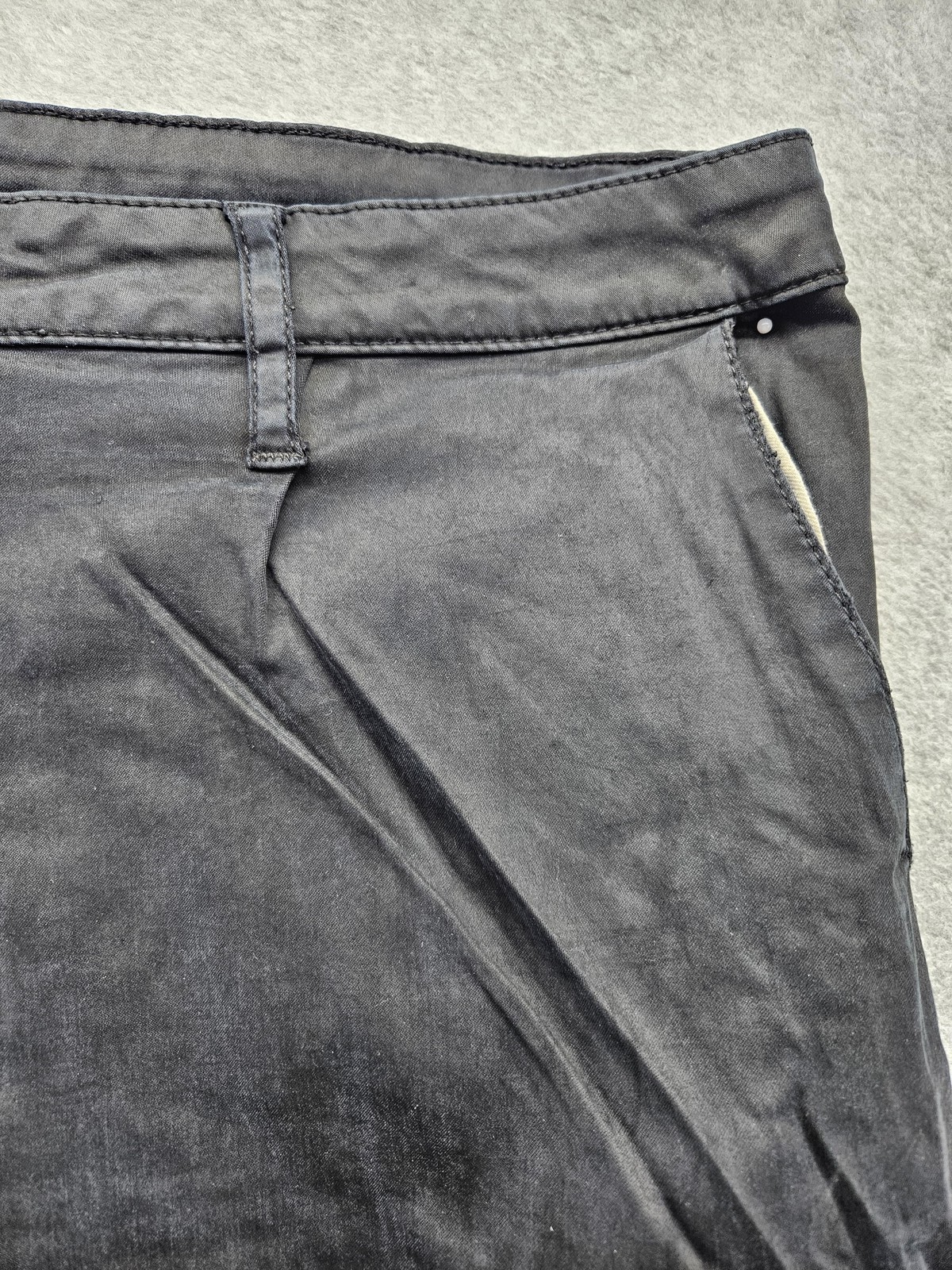 Robin’s Jean Pants Mens 40×30 Black Cargo Buckle Pockets USA Embroidered Wings