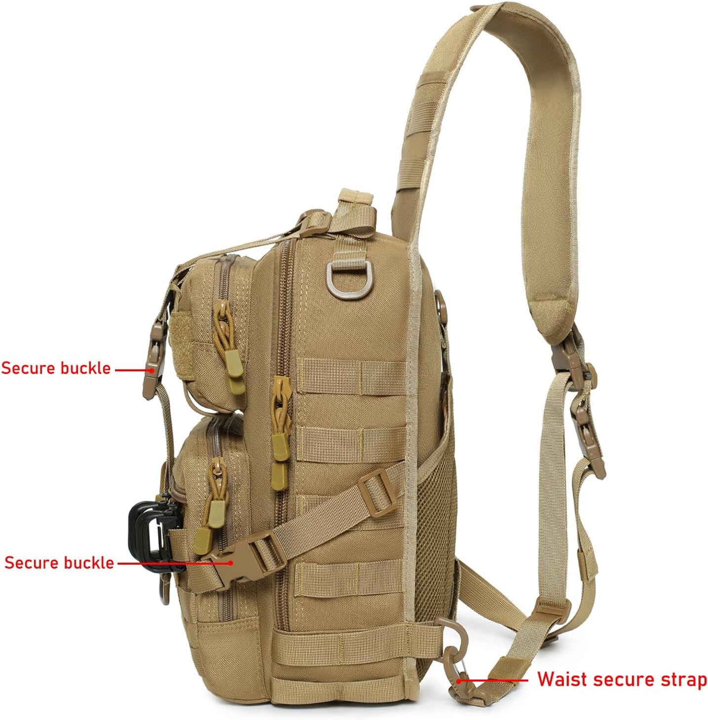 Tactical Sling Bag Backpack Military Rover Shoulder Sling Pack EDC Molle Assa…