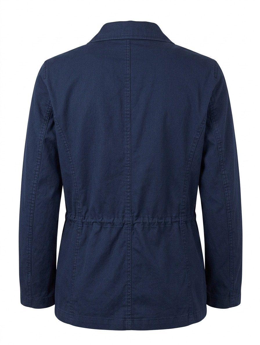Waterville Butler Blue Safari Jacket Full Button Cotton Regular Fit S (EU 48)
